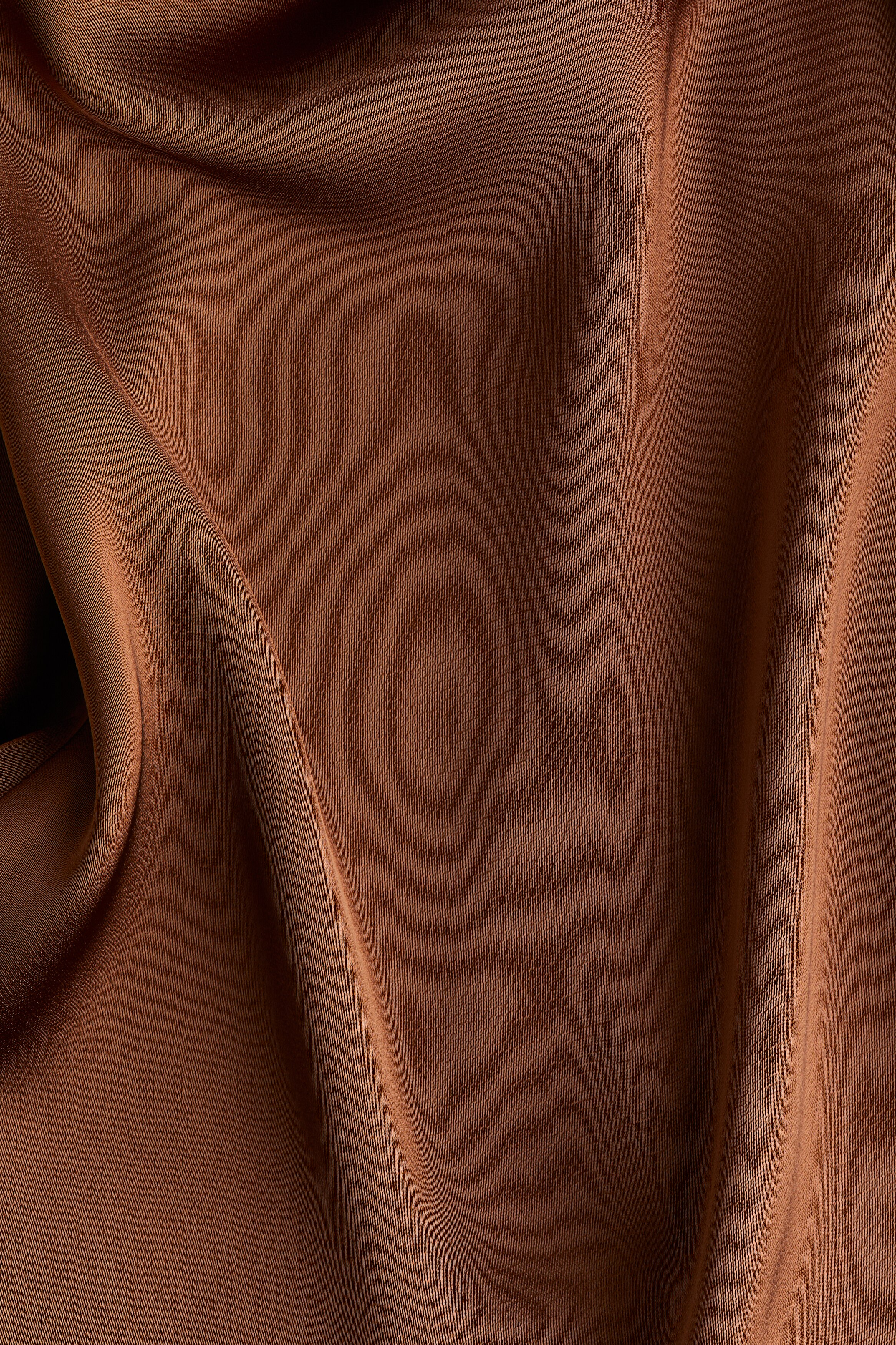 A-line satin skirt