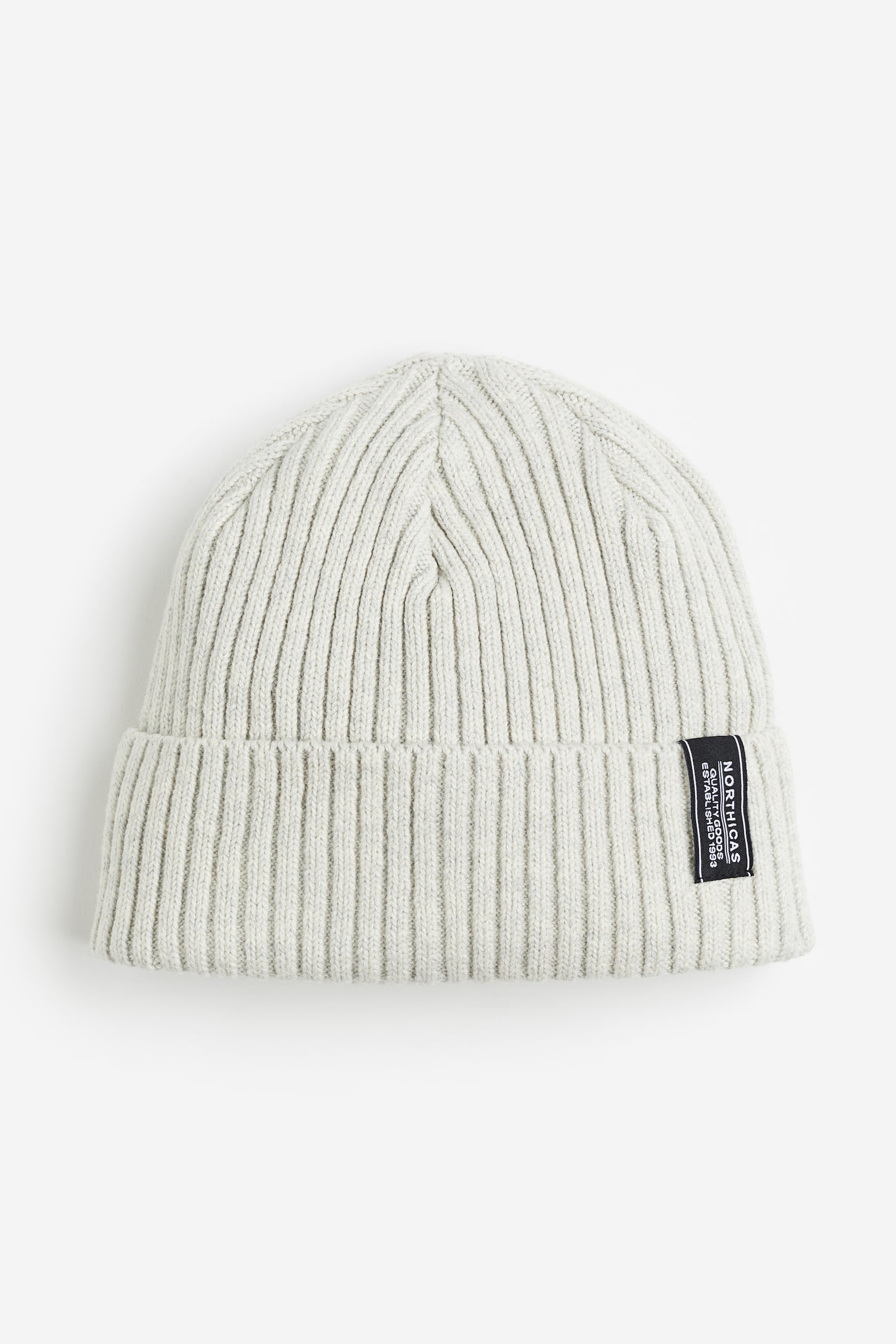 Rib Knit Beanie - Light beige marle/Khaki green/Black/Beige - 1