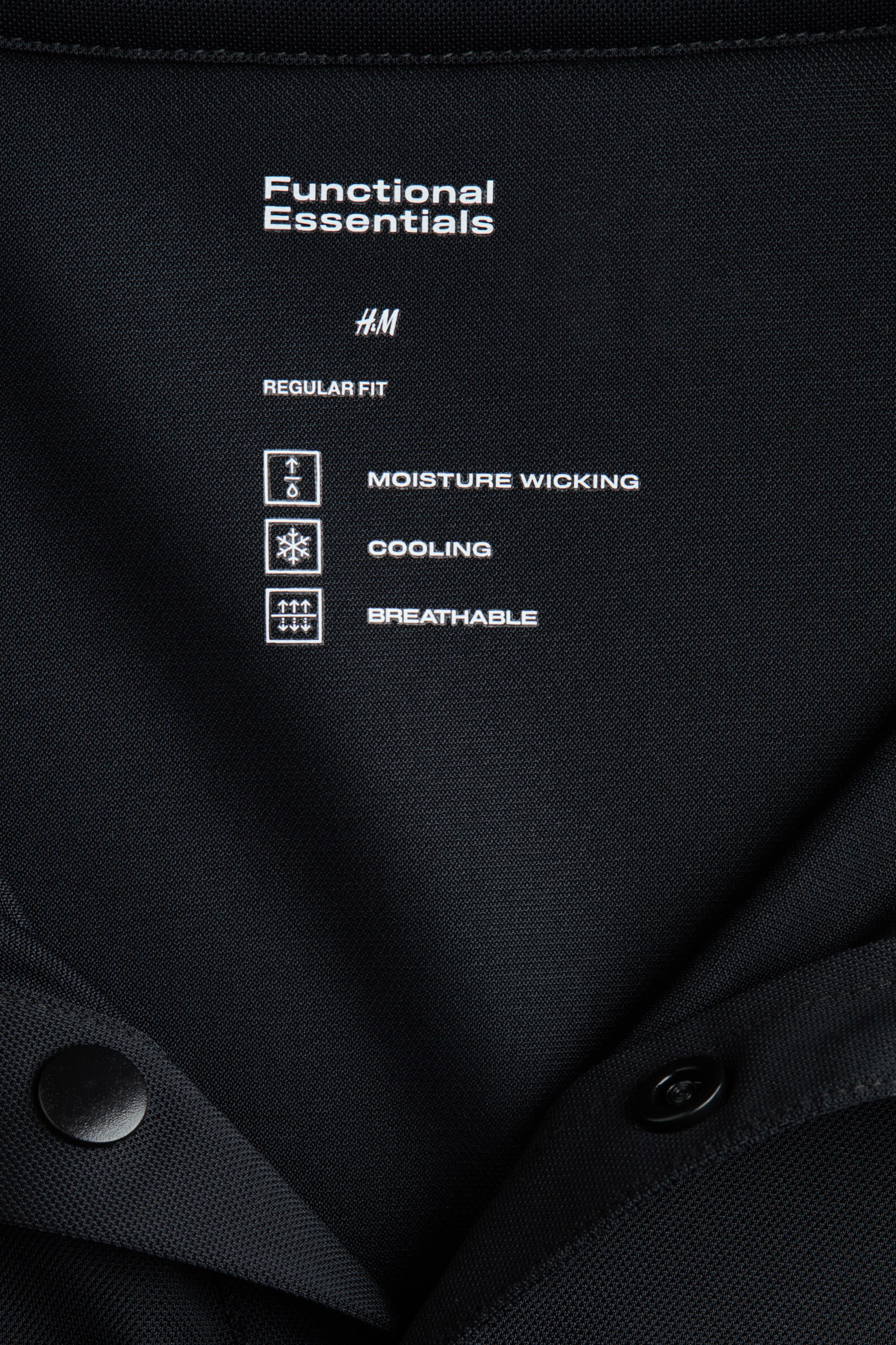 Мужские рубашки H&M Cooling Regular-Fit Polo Shirt — фото 8