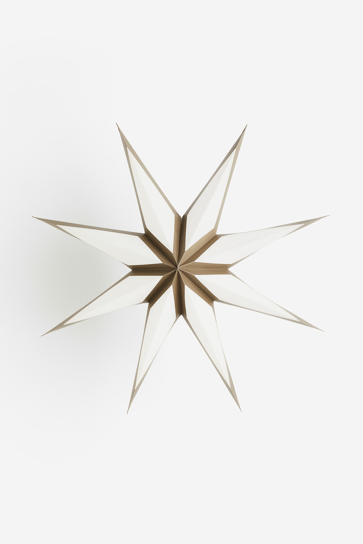 Paper star lampshade - Brown/Star - 1