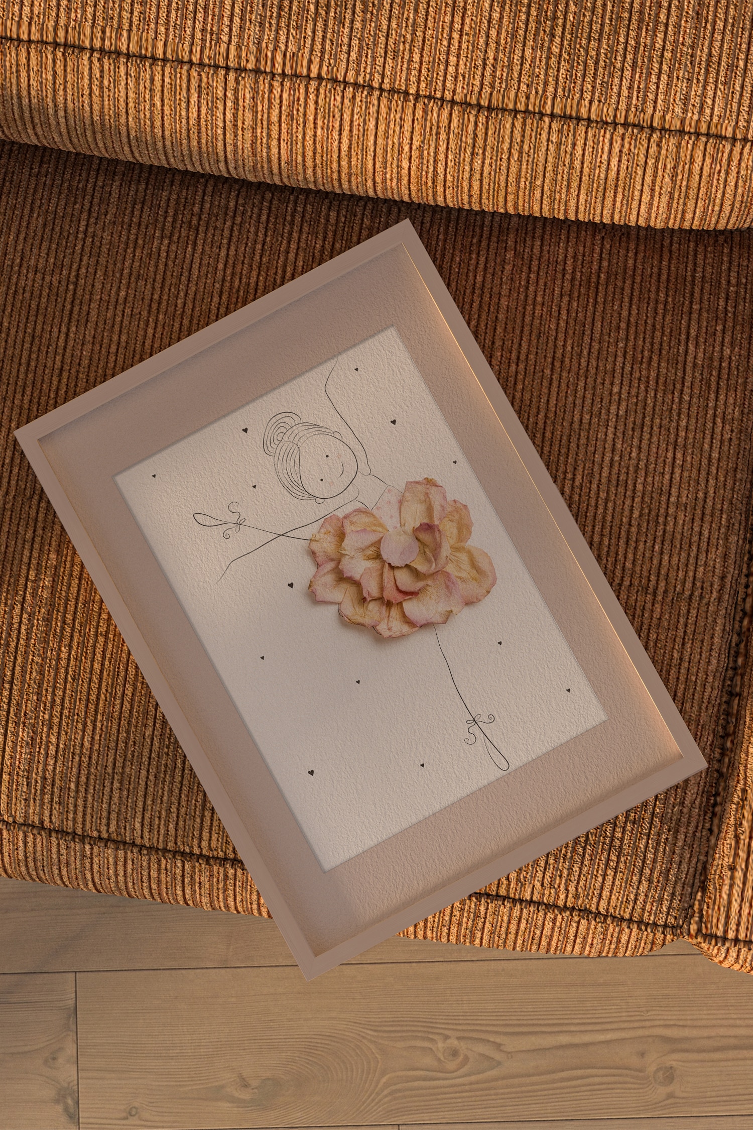 Mette Handberg - Ballerina Emma (framed) - Flerfarvet