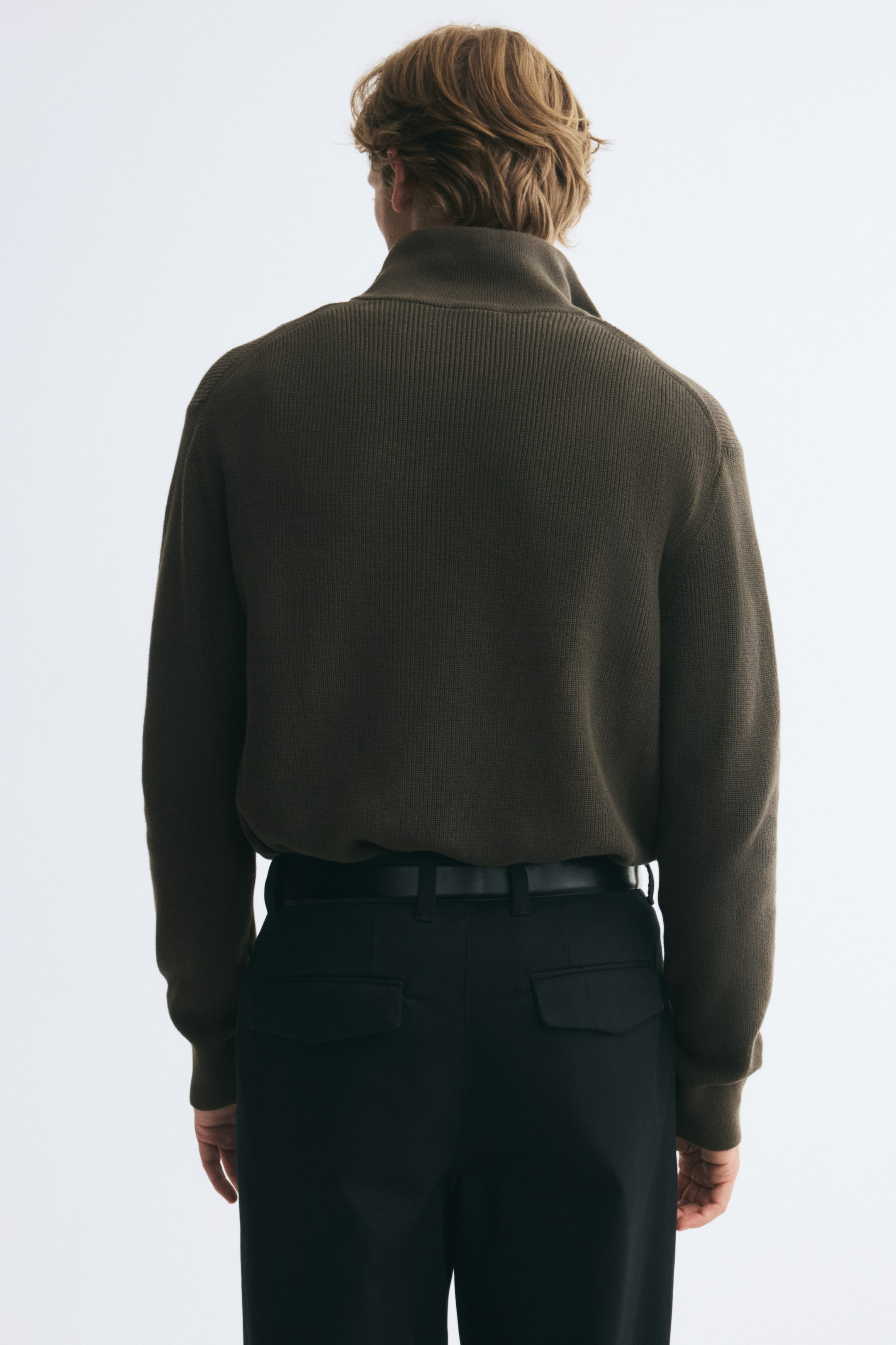 Regular-Fit Half-Zip Sweater