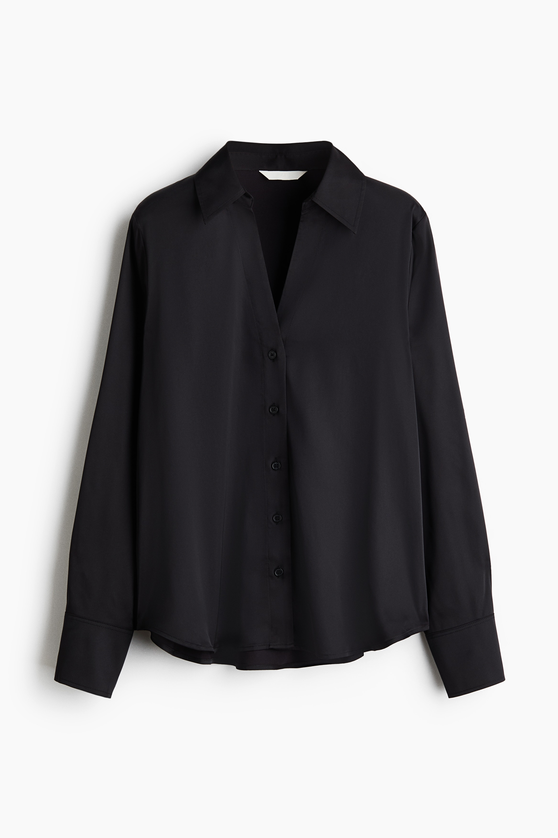 V-Neck Blouse - Black/Cream