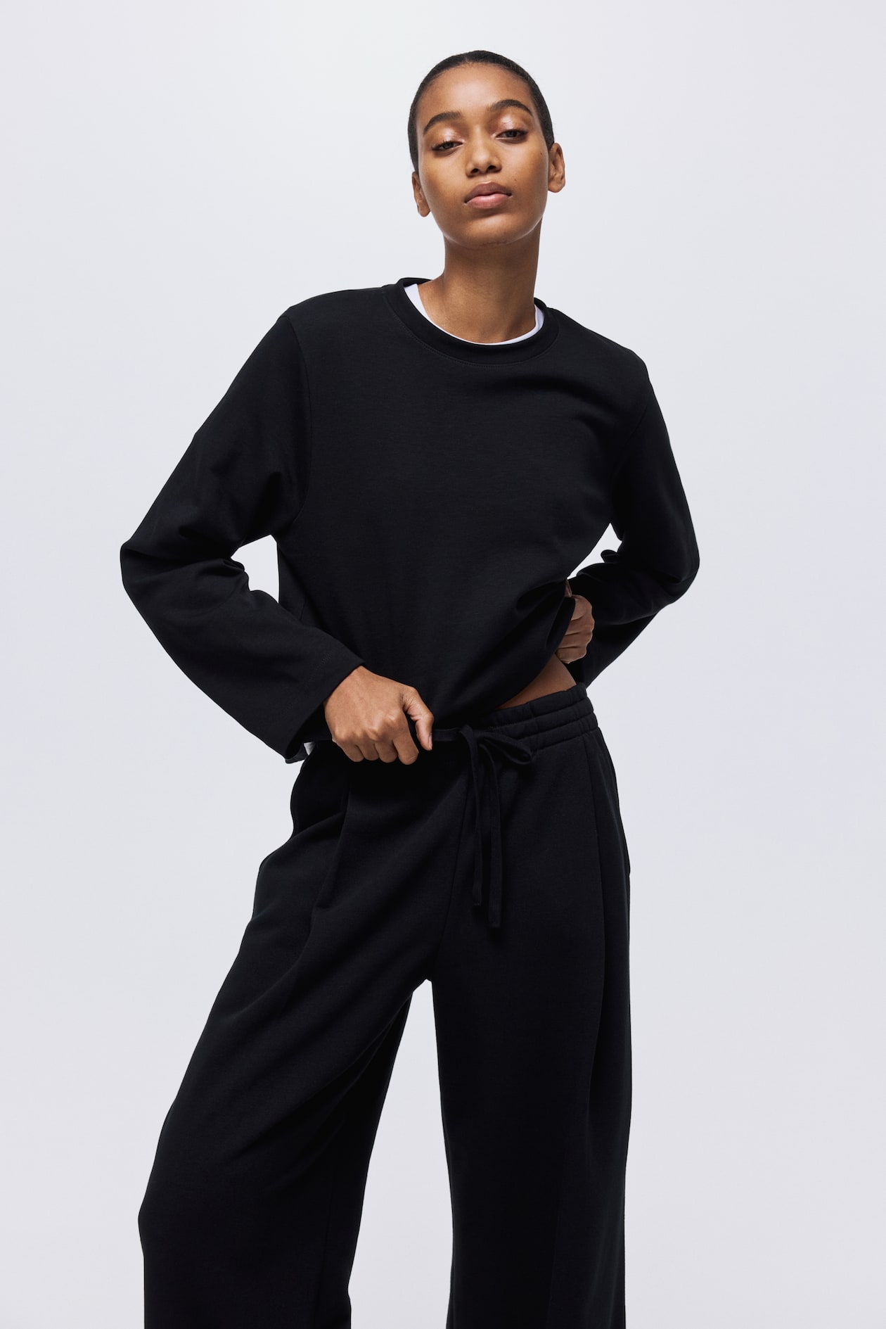 Sweatpants à pinces - Noir - FEMME | H&M FR