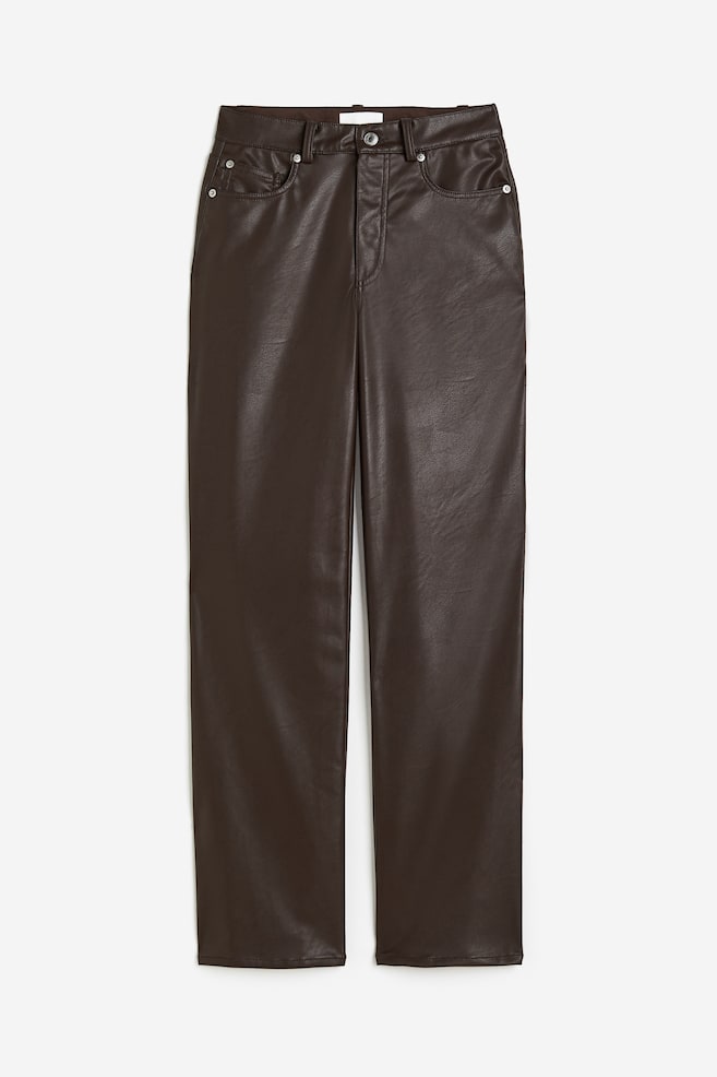 Coated trousers - Dark brown/Black - 2