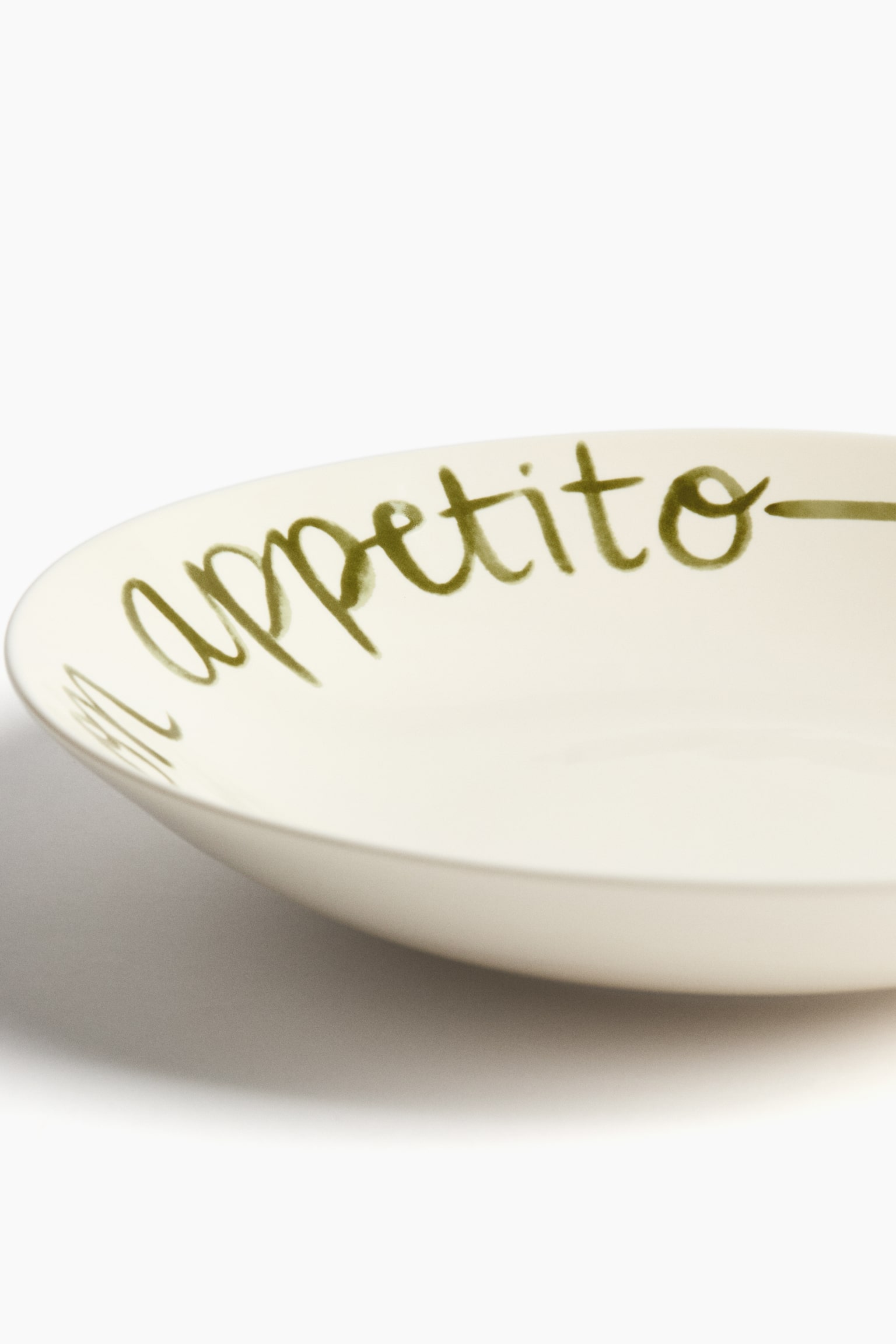 Porcelanowa salaterka - Biały/Zielony - 5