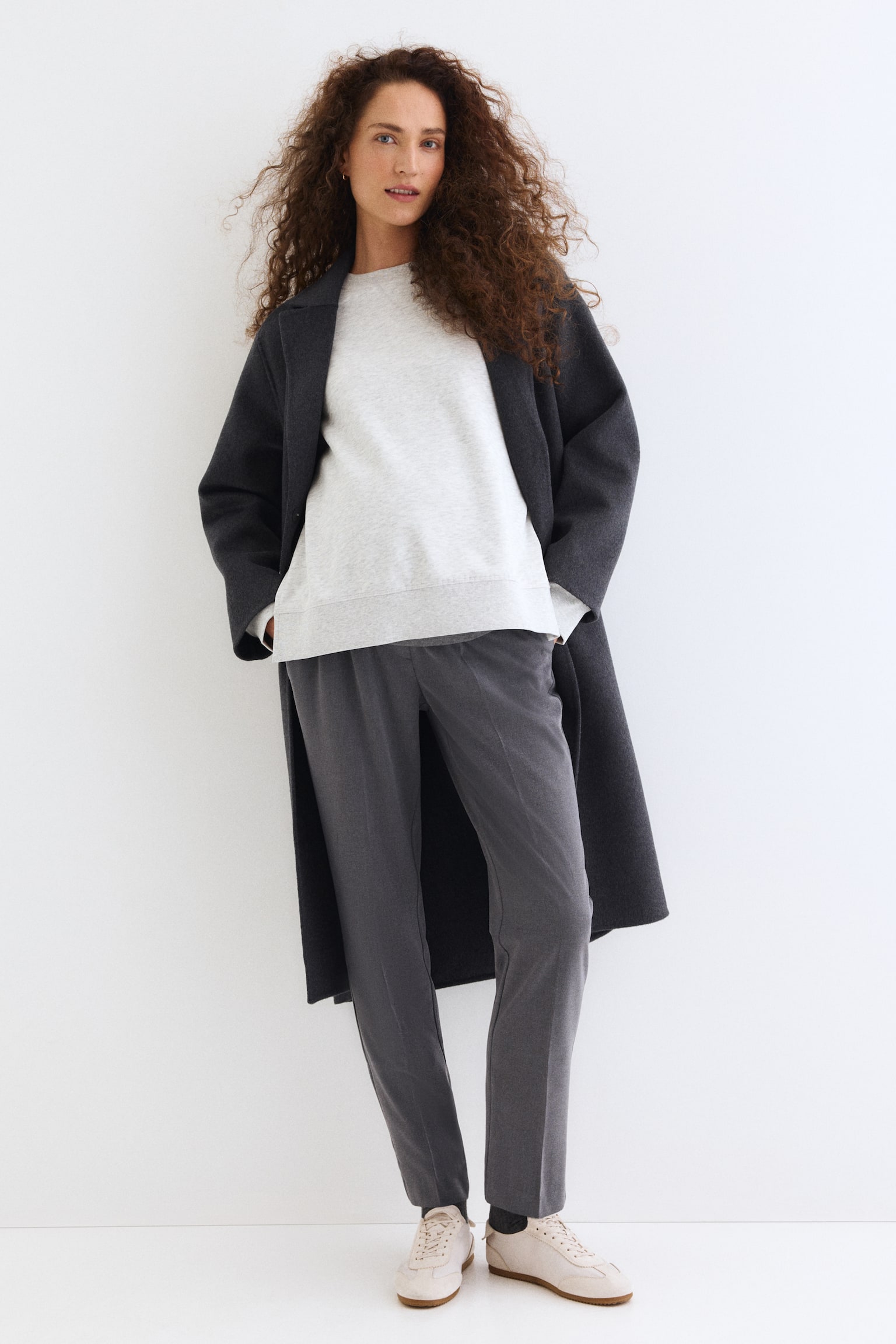 MAMA Zigarettenhose - Grau/Schwarz - 4