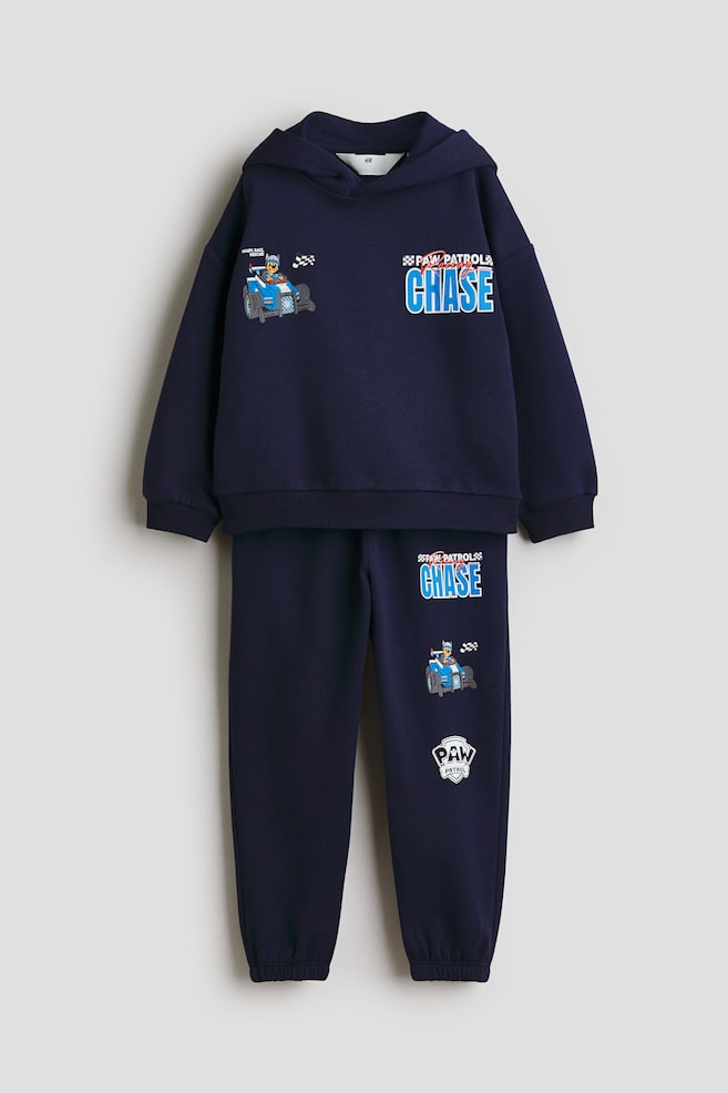 Zweiteiler mit Hoodie und Joggpants - Marineblau/PAW Patrol/Marineblau/Lilo & Stitch - 1