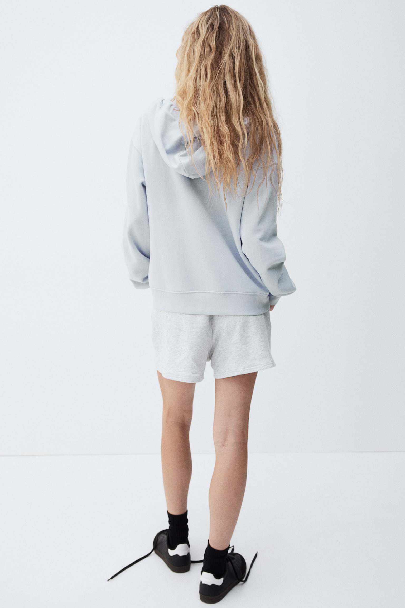 Zip-through hoodie - Light blue/Black/Light grey marl/Light greige/Dark brown/Dark grey - 3