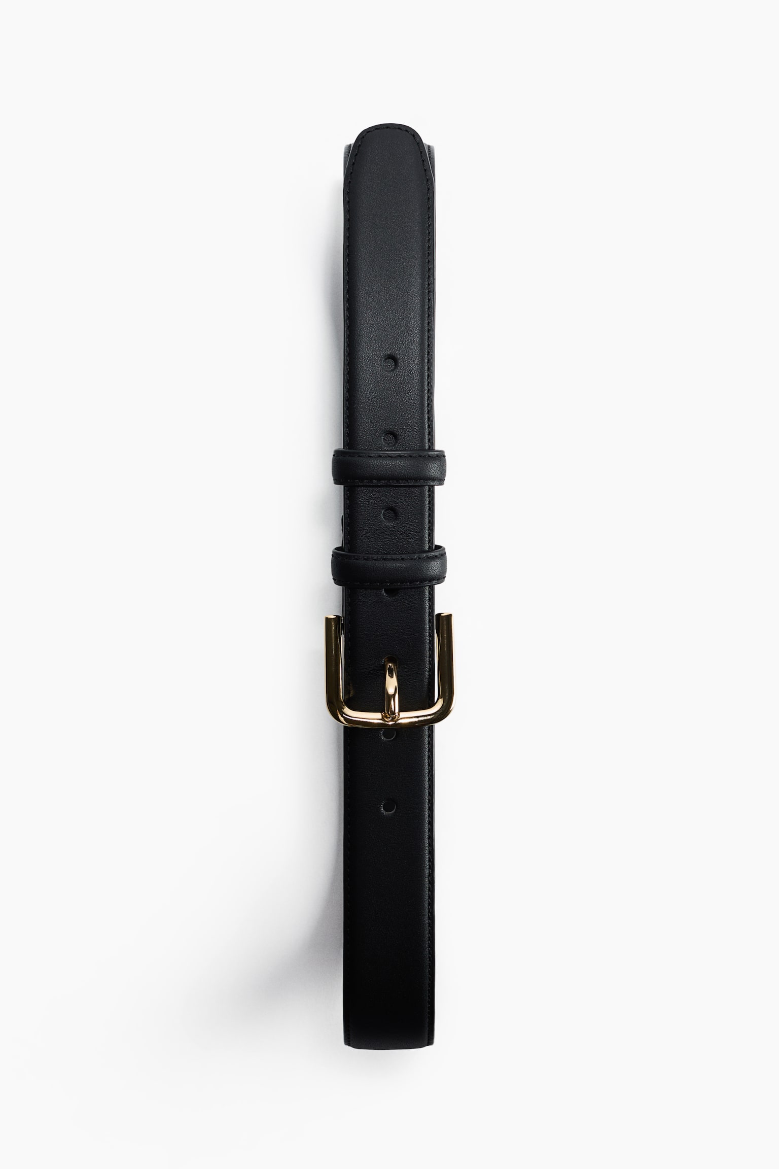 Женский ремень H&M Leather Belt, цвет: Чёрный — фото 3