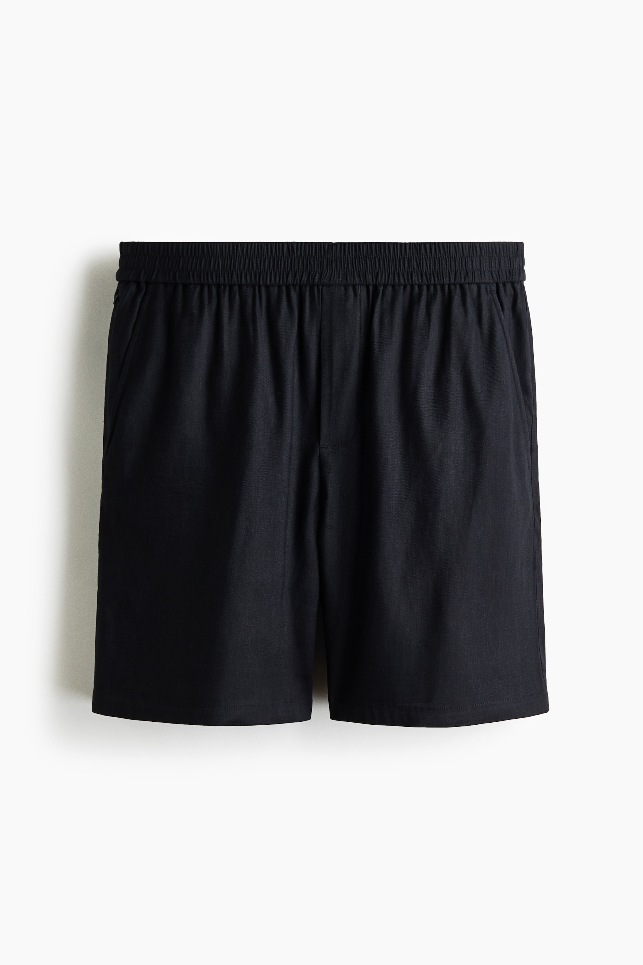 View larger image: Relaxed Fit Linen-blend shorts - Navy blue - Men | H&M IN 1