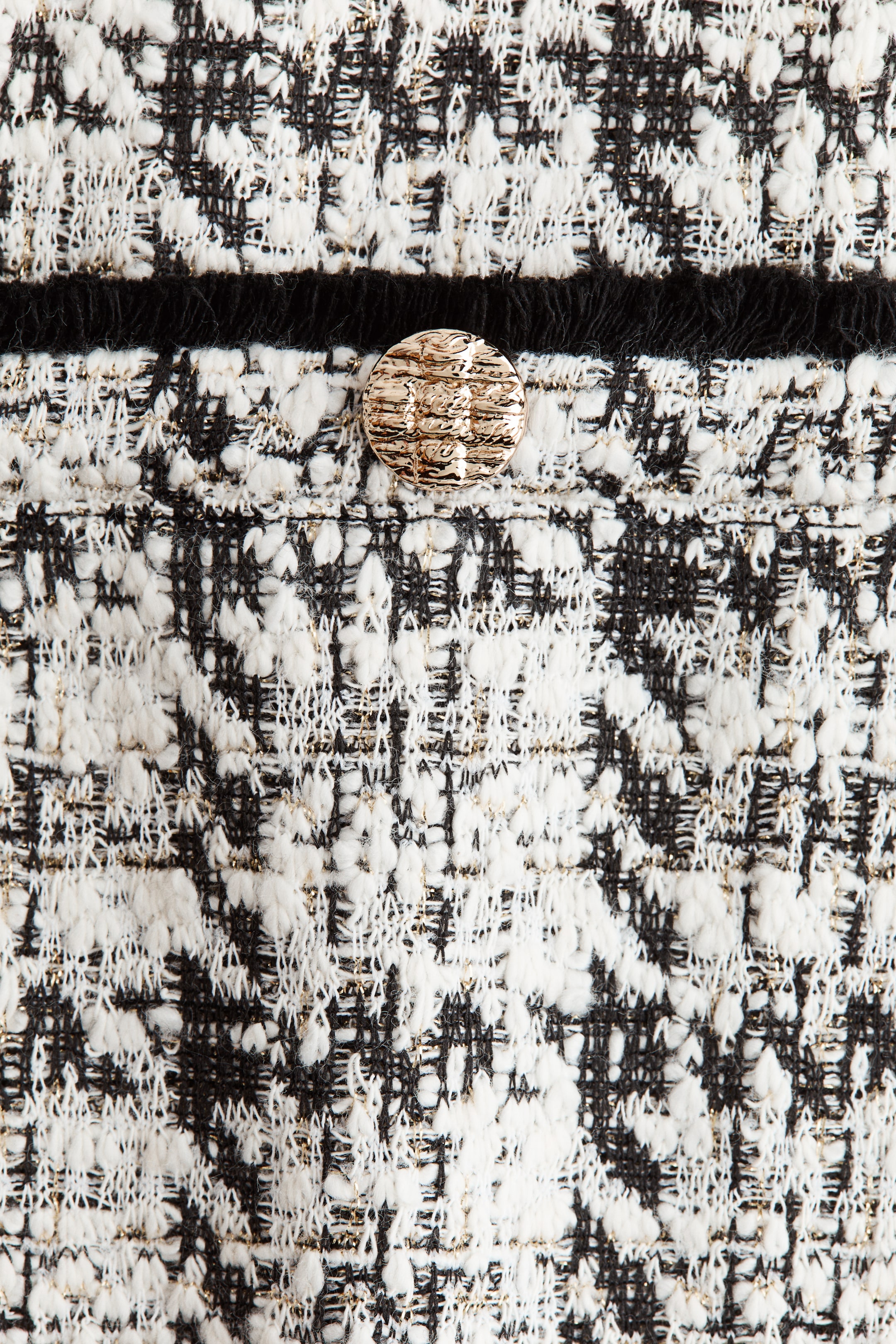 Robe frangée en tricot bouclé