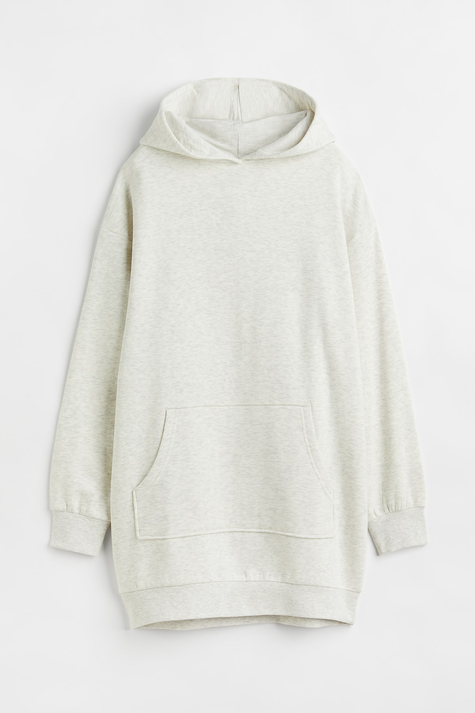 Hooded Sweater Dress - Natural white/Black/Dark green/Cream/Dark grey - 1