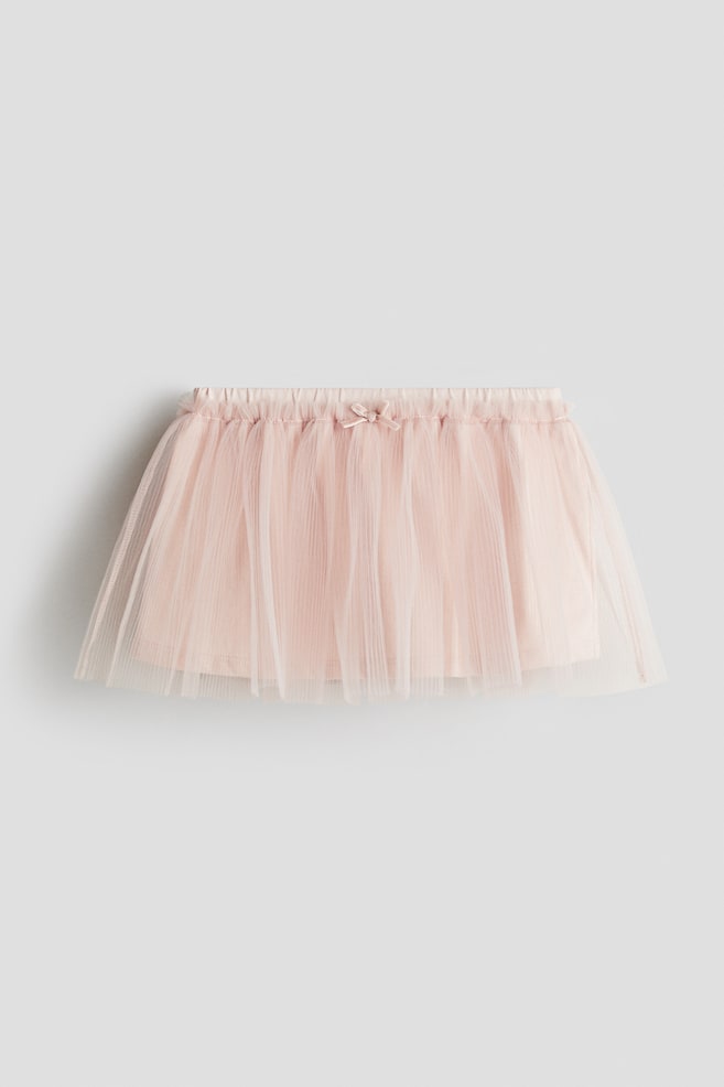 Jupe plissée en tulle - Rose clair - 1