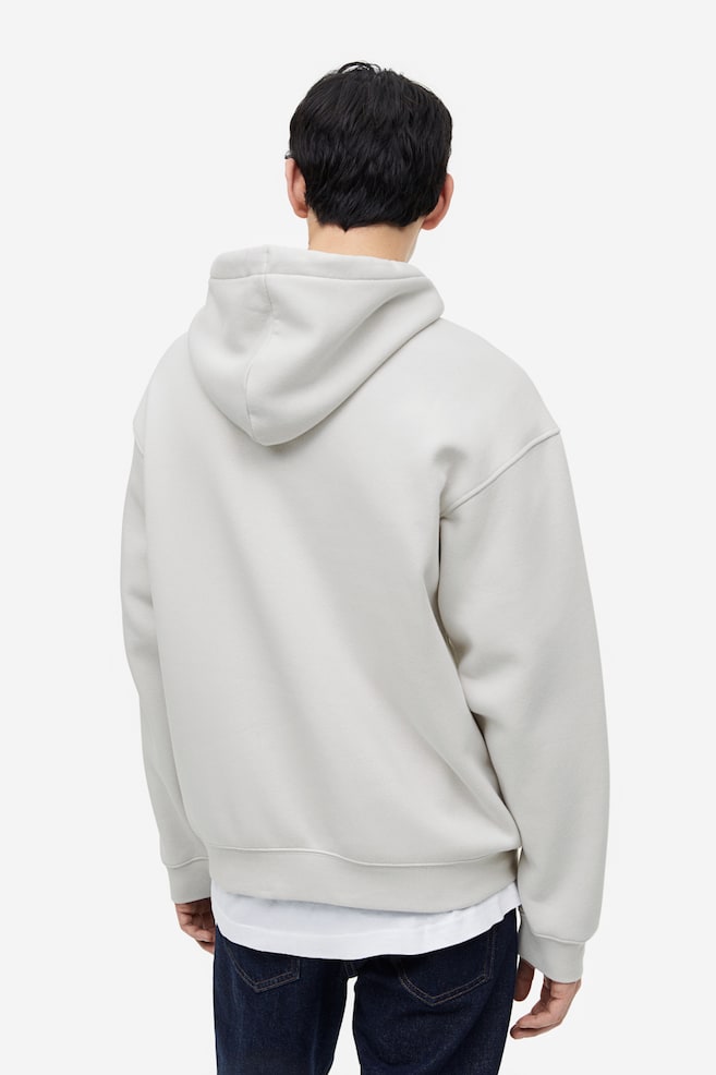 Relaxed Fit Hoodie - Light greige/Black/White/Light grey marl/dc/dc/dc/dc/dc/dc/dc/dc/dc/dc/dc - 4