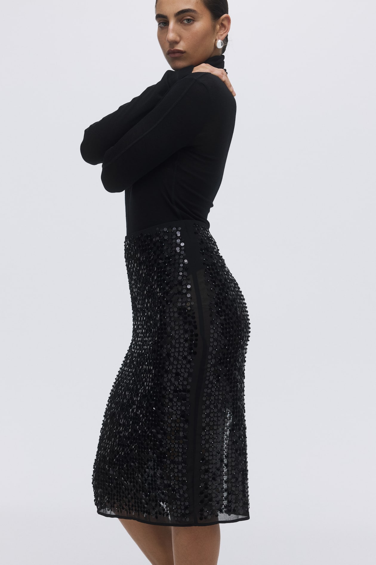 Sequined Pencil Skirt - image 2