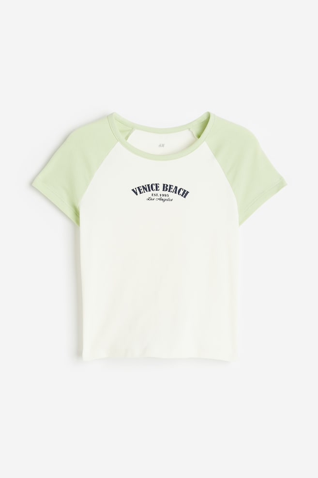 T-shirt med tryk - Lysegrøn/Venice Beach/Lysegrøn/Blomster/Hvid/Brun/Lys rosa/Blomster/dc/dc/dc - 1