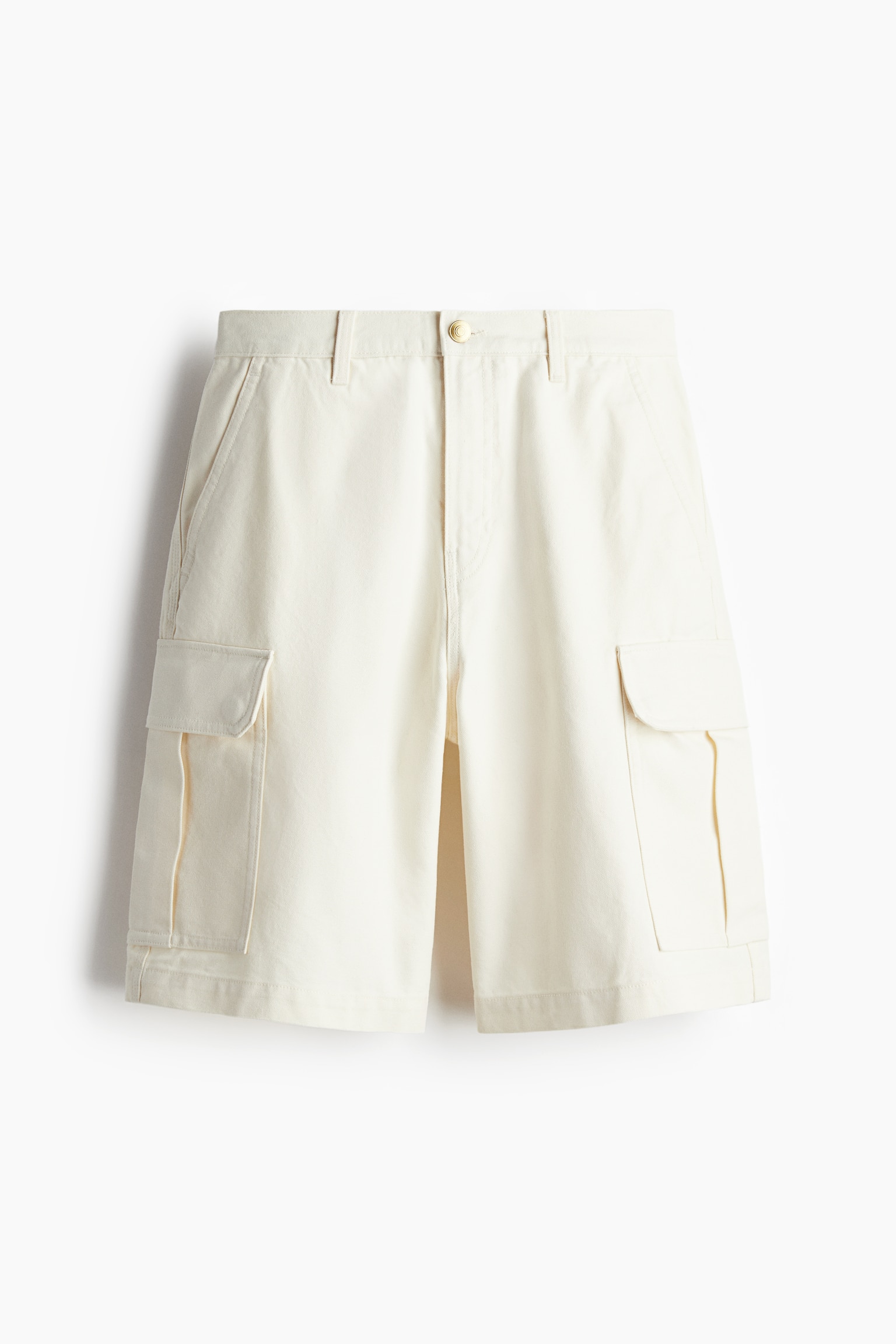 Baggy Fit Cargo shorts - White/Beige/Black - 1