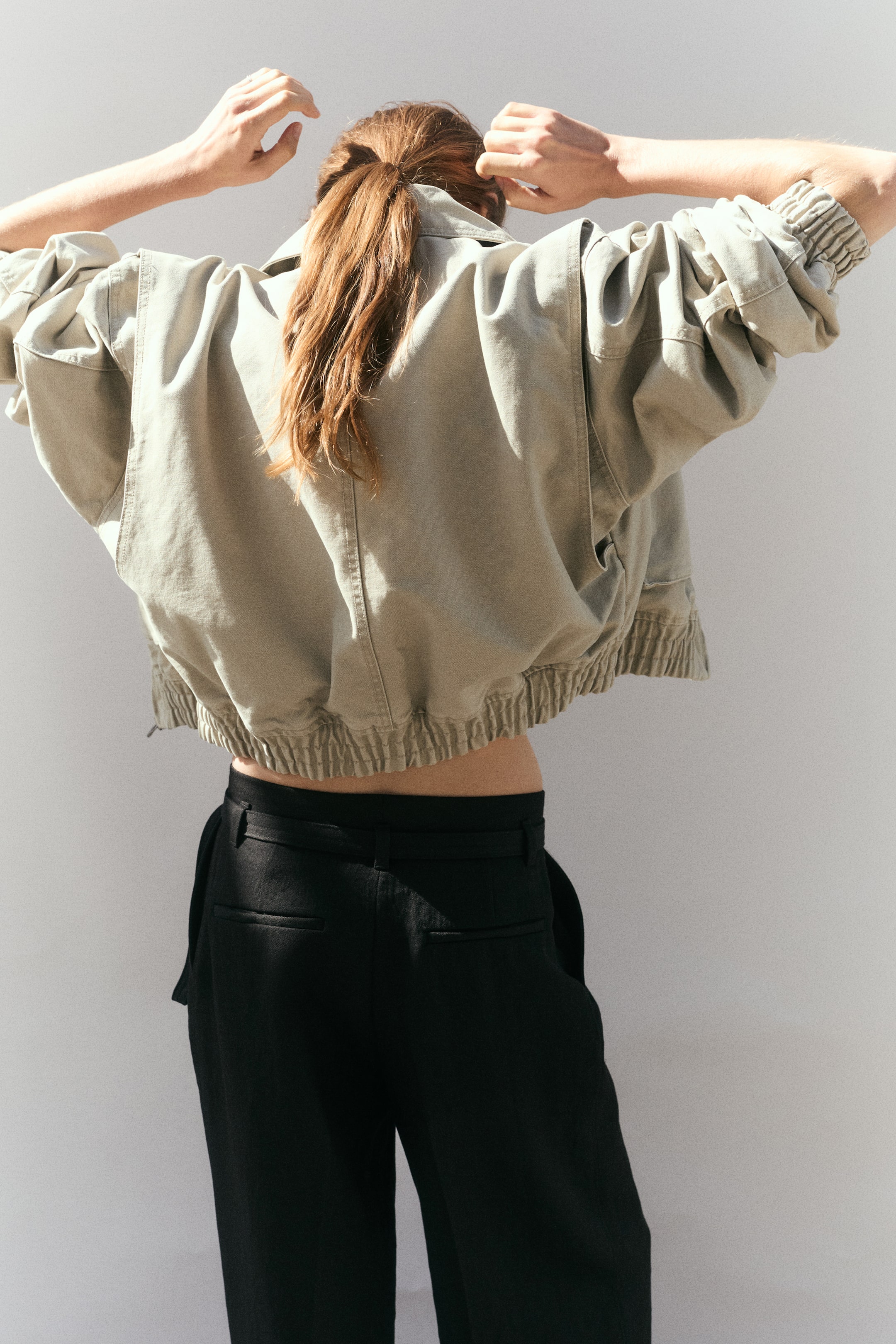 Pantalon large avec ceinture
