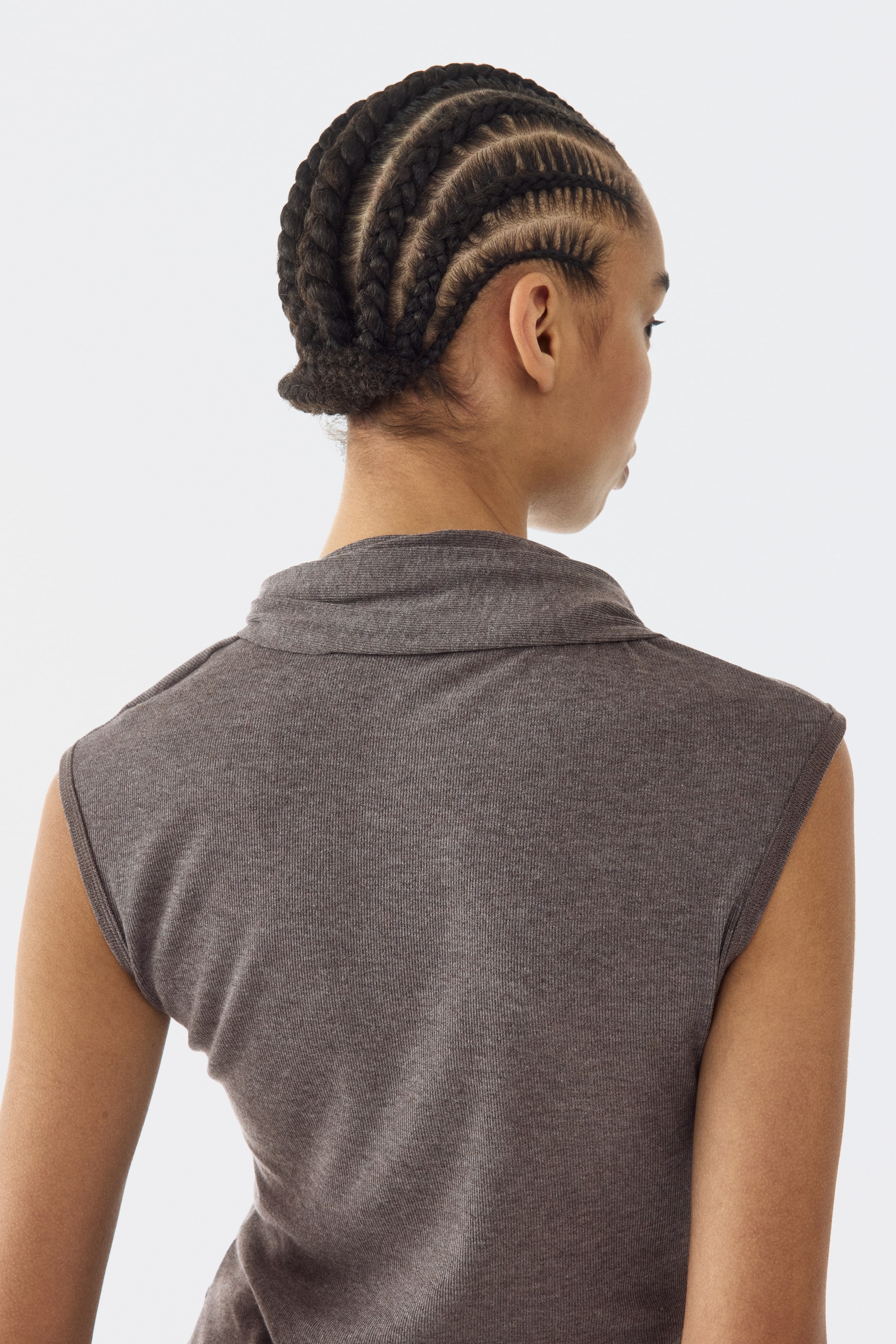 Женские топы H&M Top with Scarf Collar — фото 5