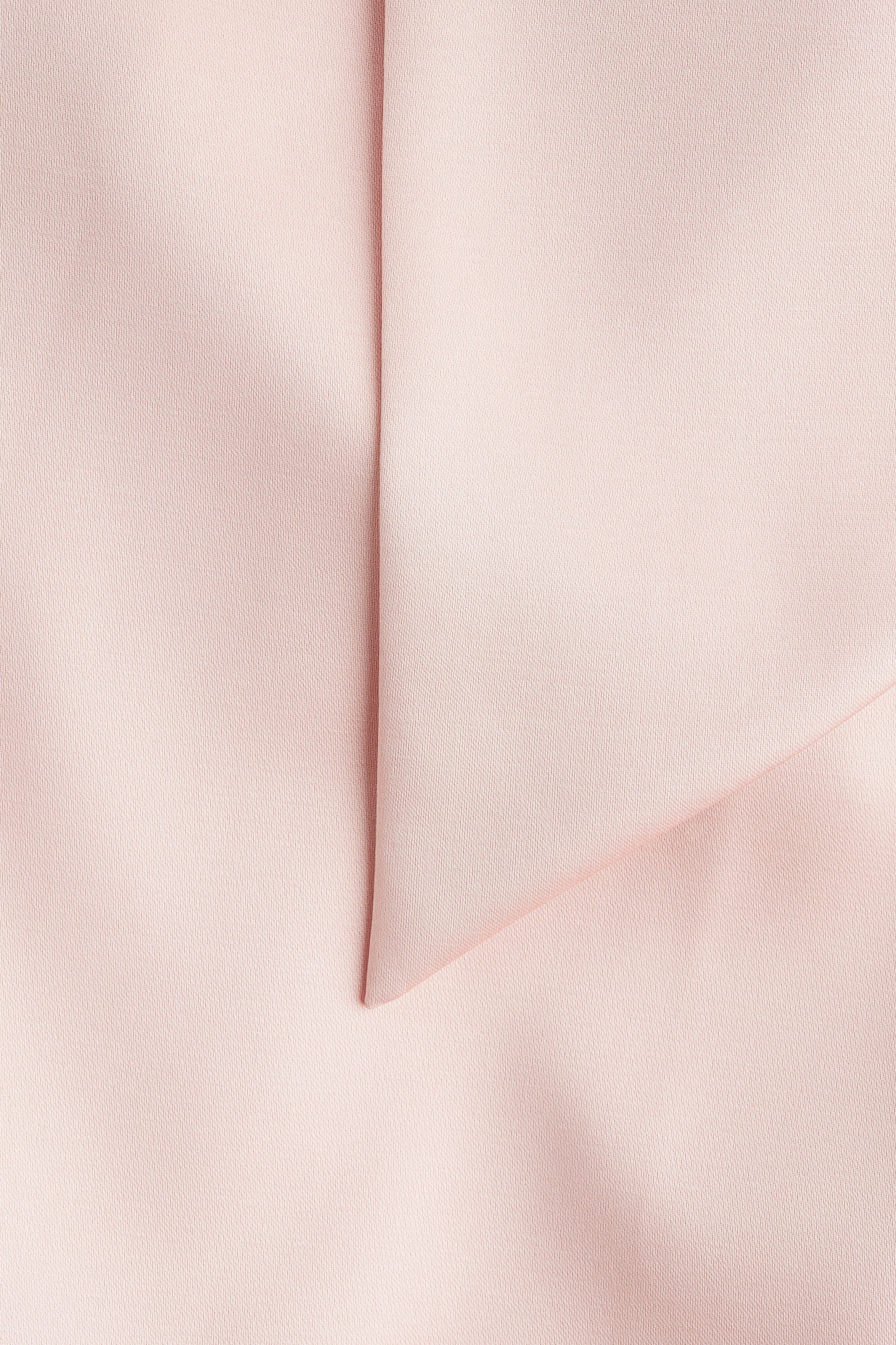 Bow-detail one-shoulder dress - Light pink/Black/Red