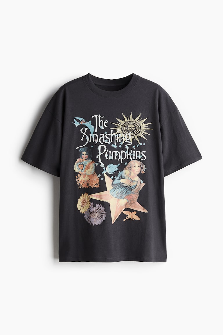 Oversized Printed T-Shirt - Dark grey/The Smashing Pumpkins  