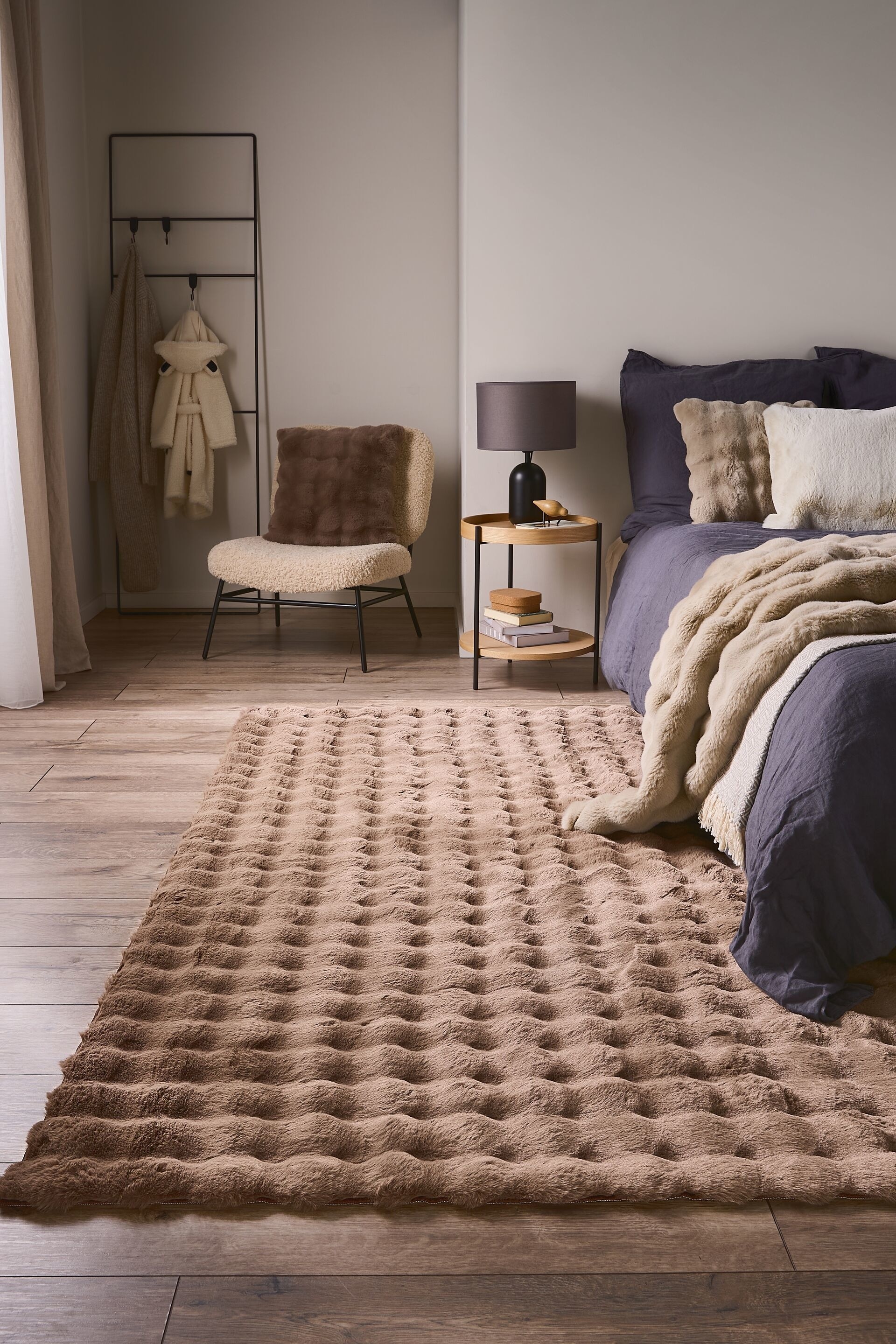 Turkismatto Dave - Ruskea/Vaaleanpunainen/Beige