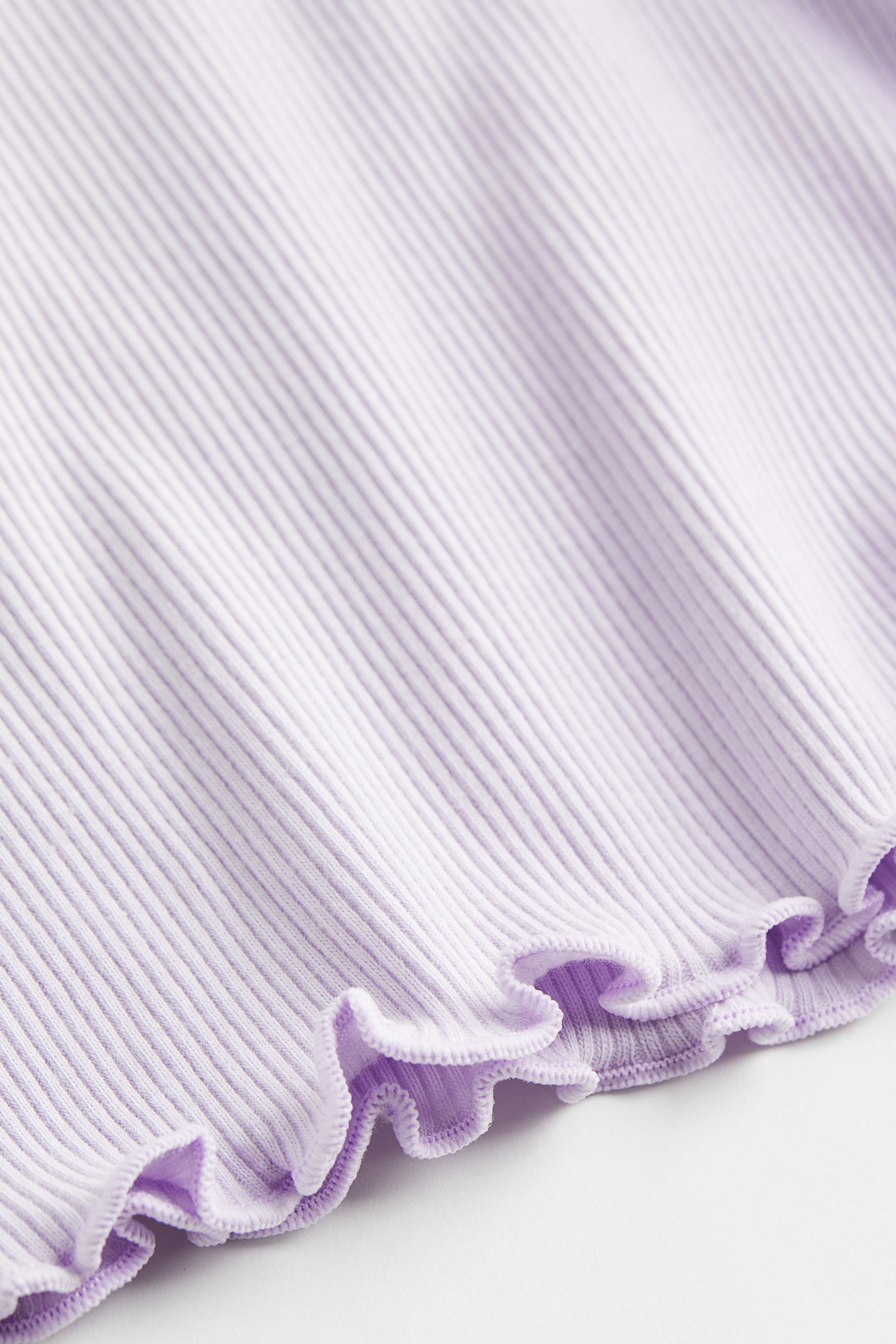 Agrandir l'image: Top côtelé - Violet clair - FEMME | H&M FR 2