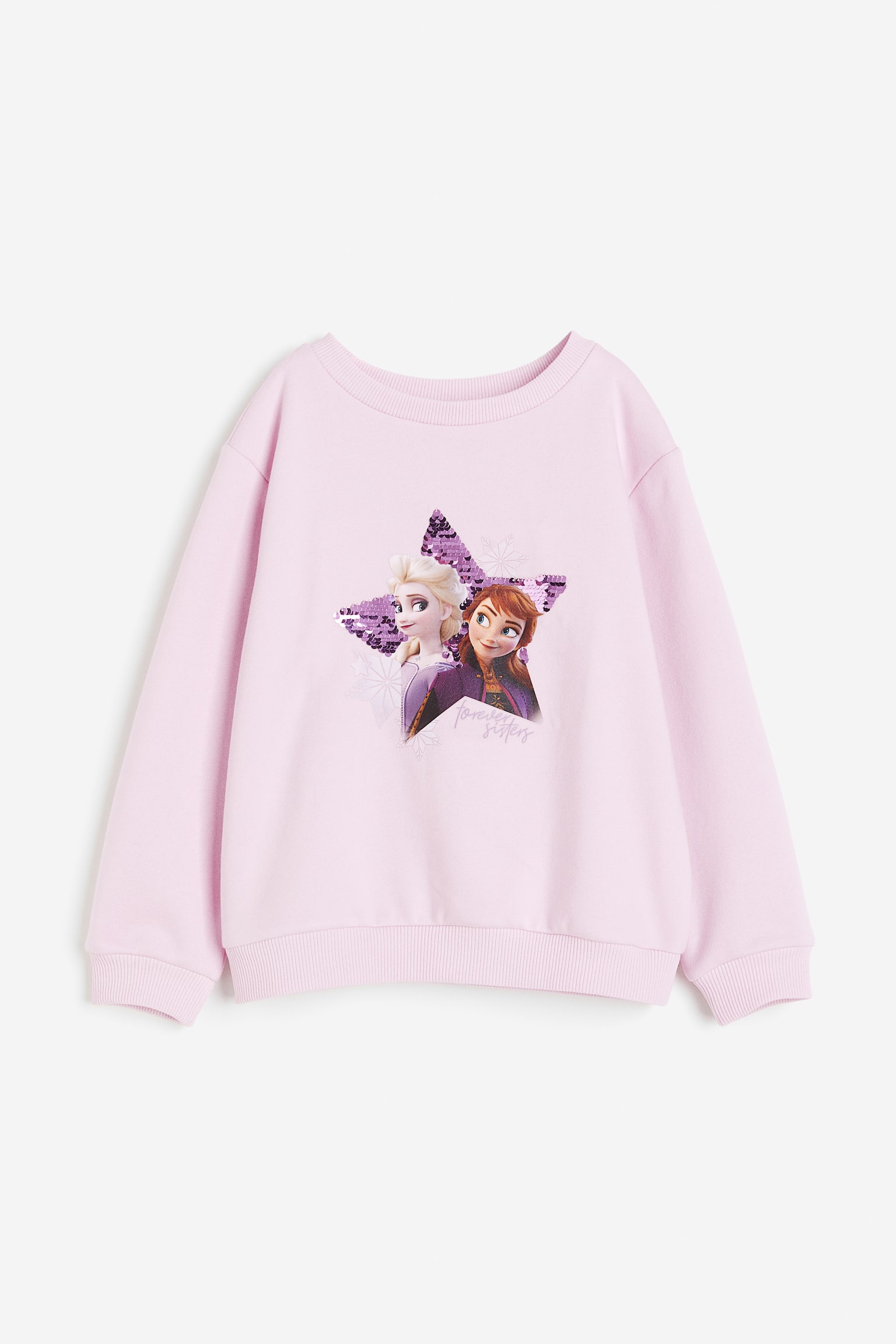 Print Sweater - Light pink/Frozen/Cream/Minnie Mouse/Light purple/Encanto/Light pink/Barbie/Light grey marle/Minnie Mouse/White/Frozen/Light pink/Barbie/Light beige/SmileyWorld®/Old rose/Minnie Mouse - 1