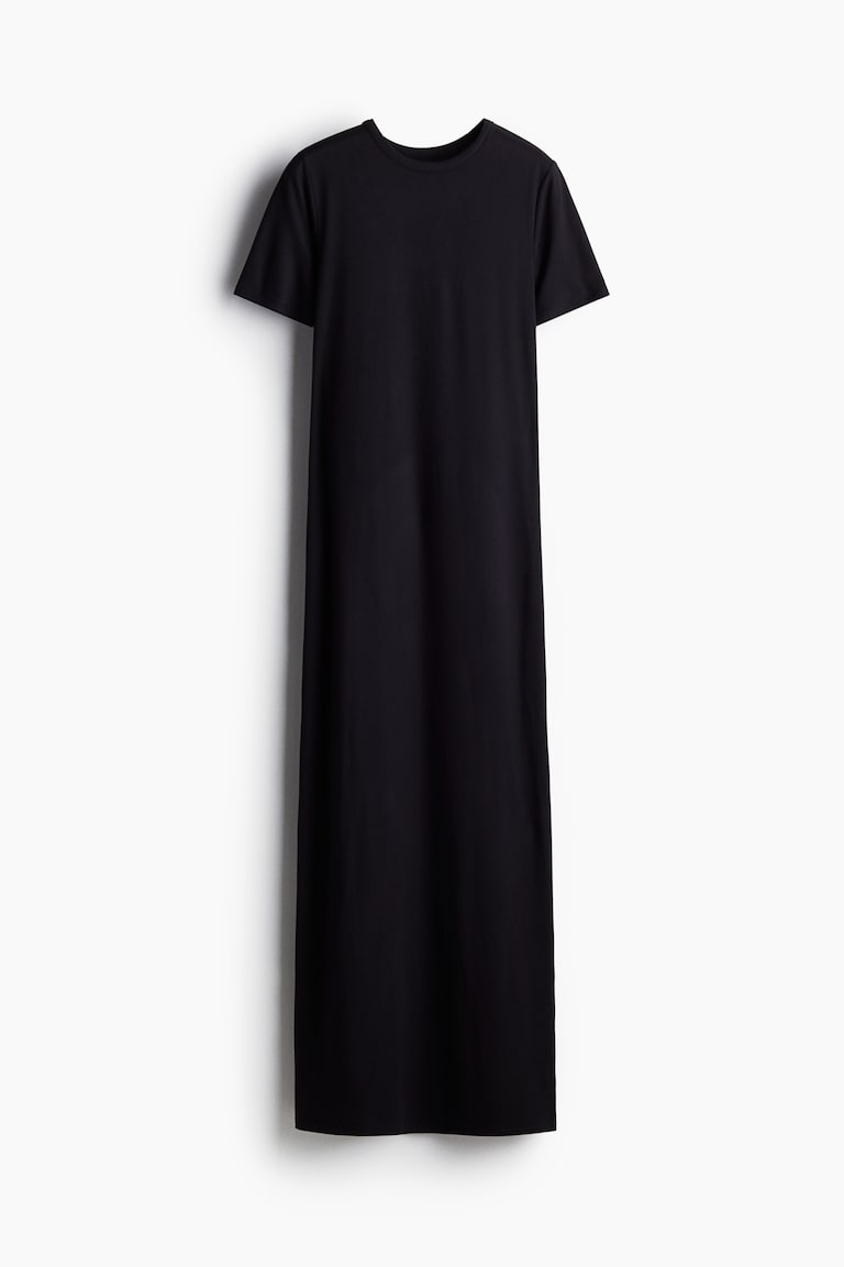 h&m black t shirt dress Women's Nearly T-shirt Options:6t Round neckline 09-04-26-tiered-promo-exlcusion Two of YOUR favorites,