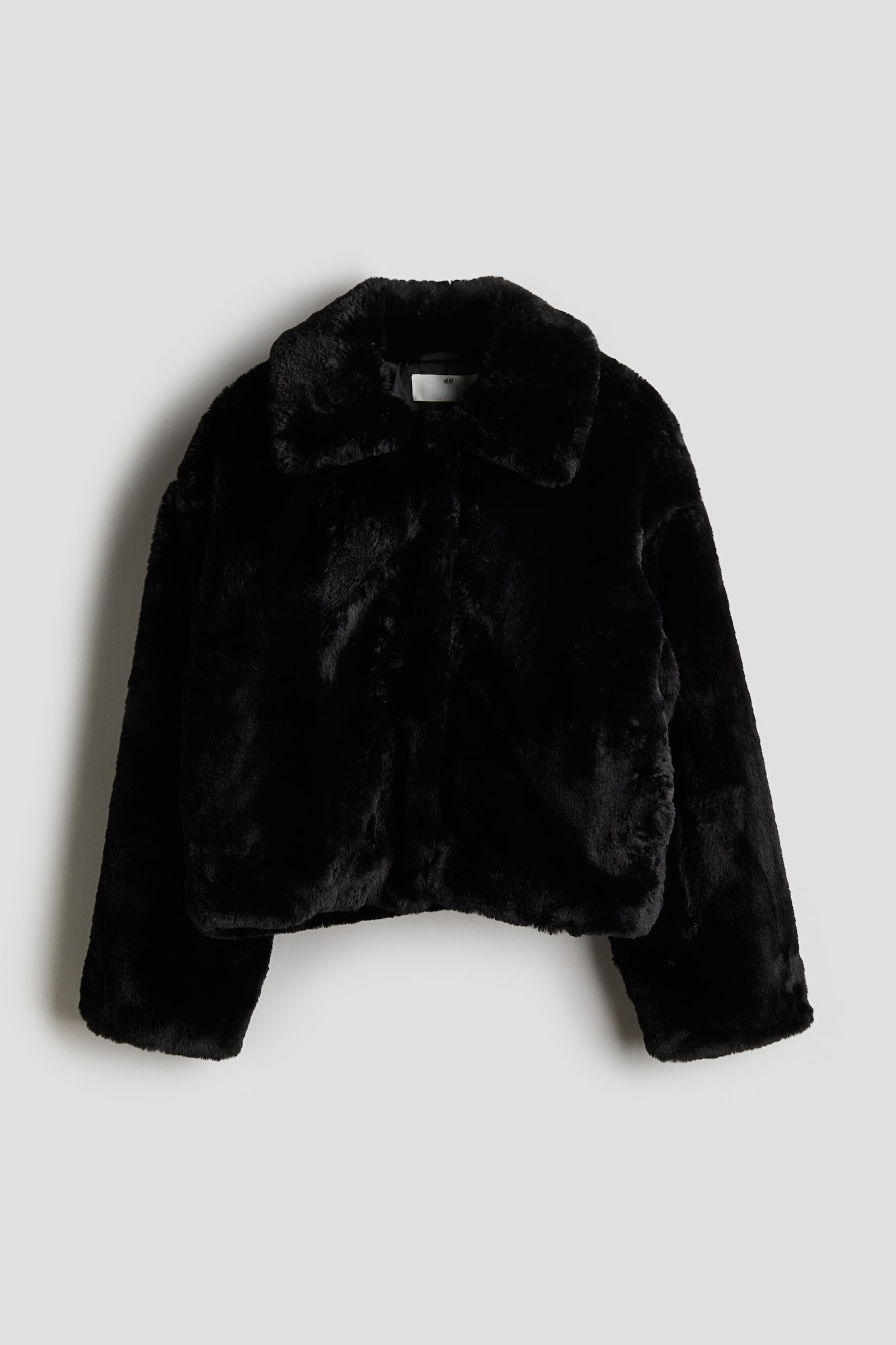 Fluffy jacket - Black - 1