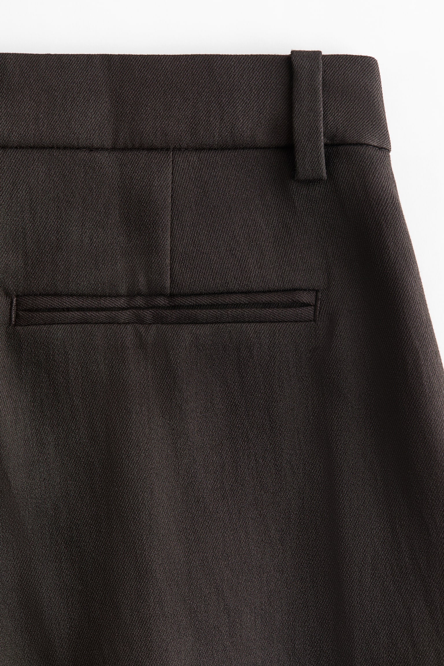 Женские брюки H&M Wide-Leg Dress Pants, цвет: Тёмный коричневый — фото 7