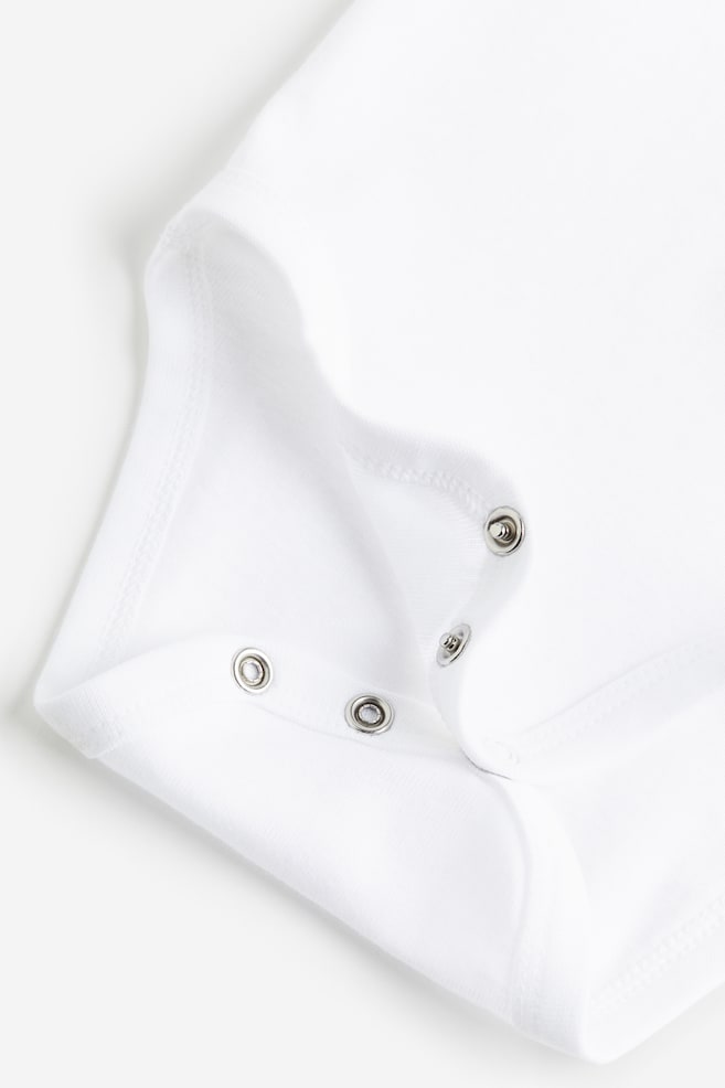 5-pack short-sleeved bodysuits - White - 2