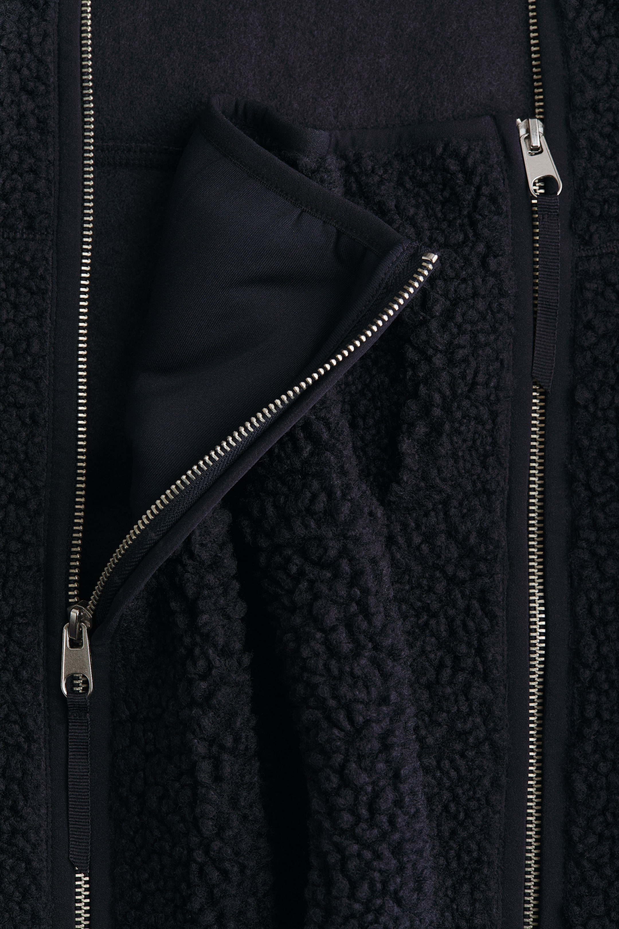 View larger image: MAMA Before & After Babywearing teddy jacket - Navy blue - Ladies | H&M HK 3