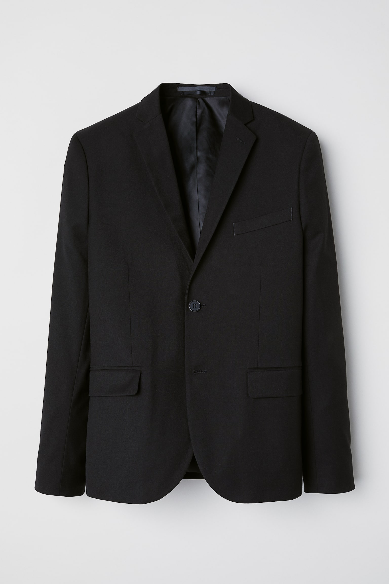Blazer Homme Élégant Manches Longues Noir