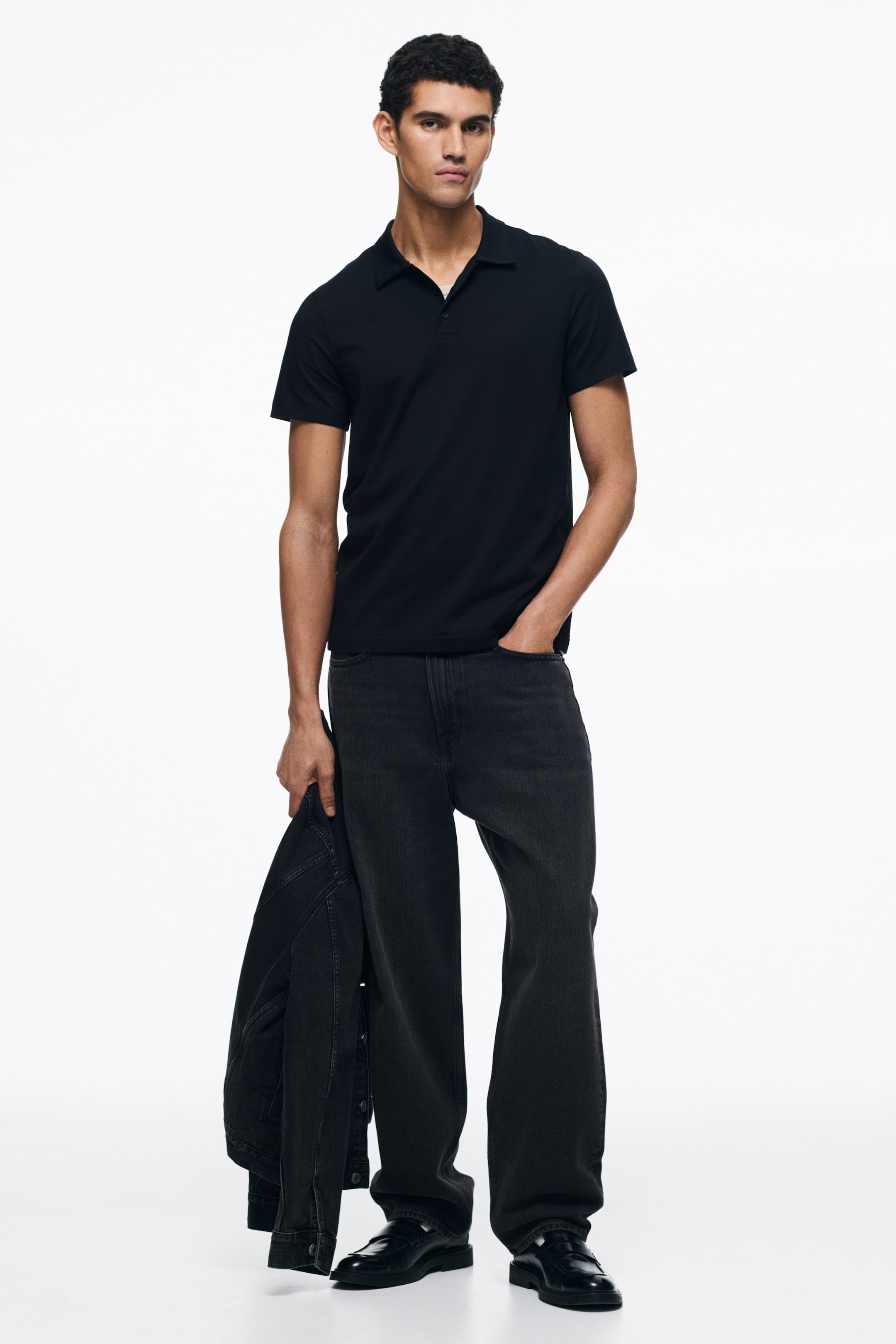 Мужские рубашки H&M Slim-Fit Polo Shirt — фото 3