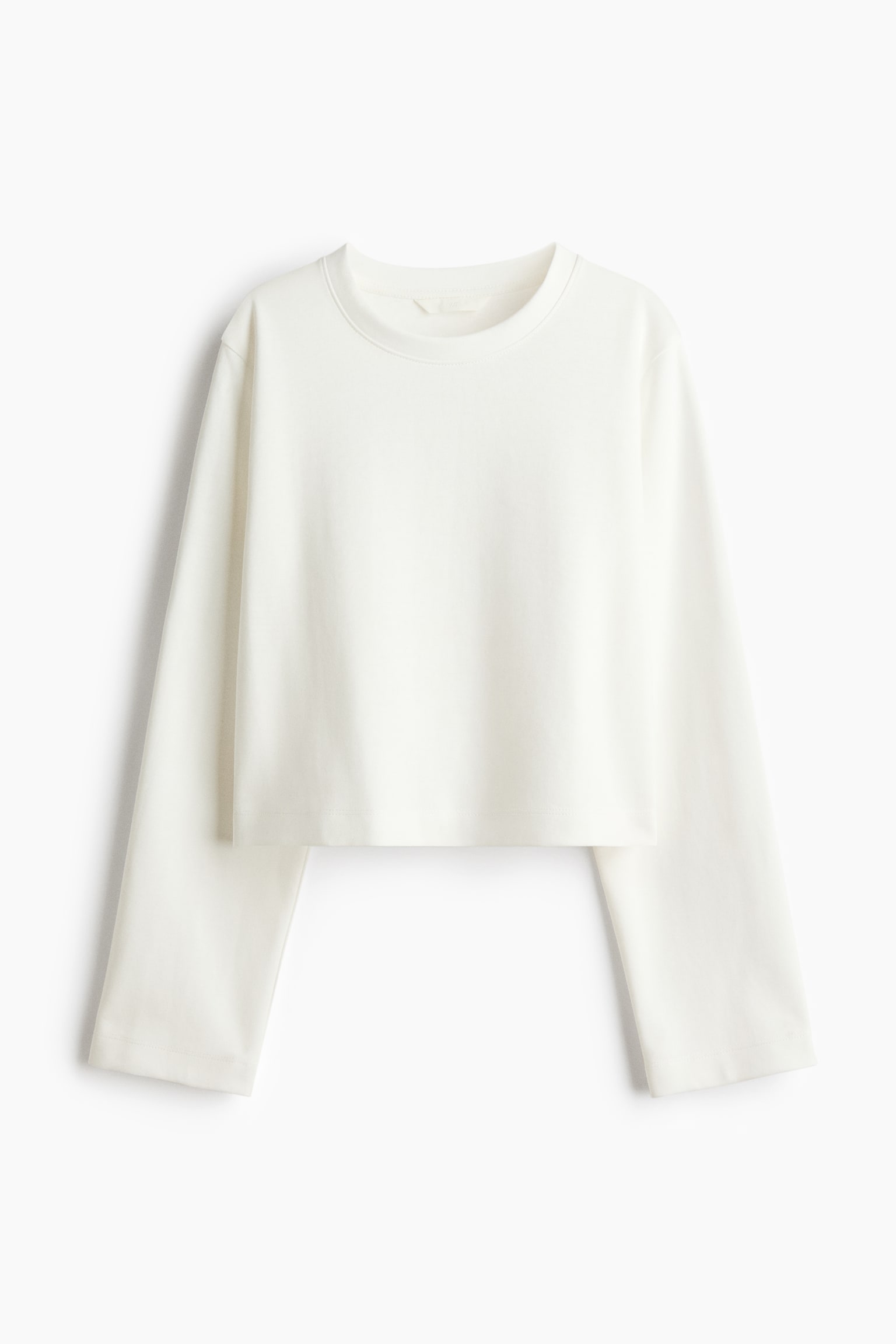 Top court en interlock - Blanc/Marron foncé/Rouge vif/Jaune pâle - 1