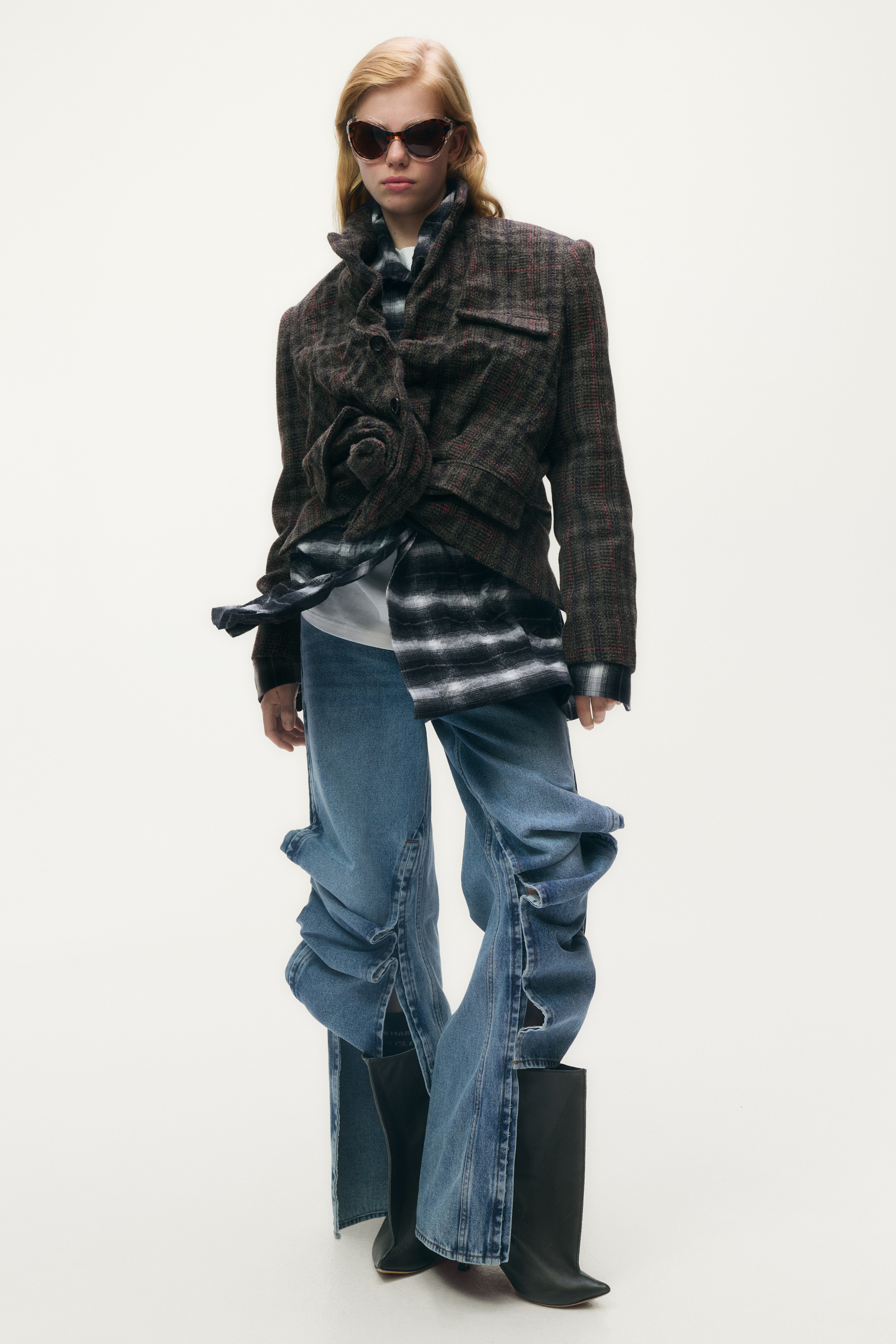 H & M - ウールブレンドブレザー - ブラウン