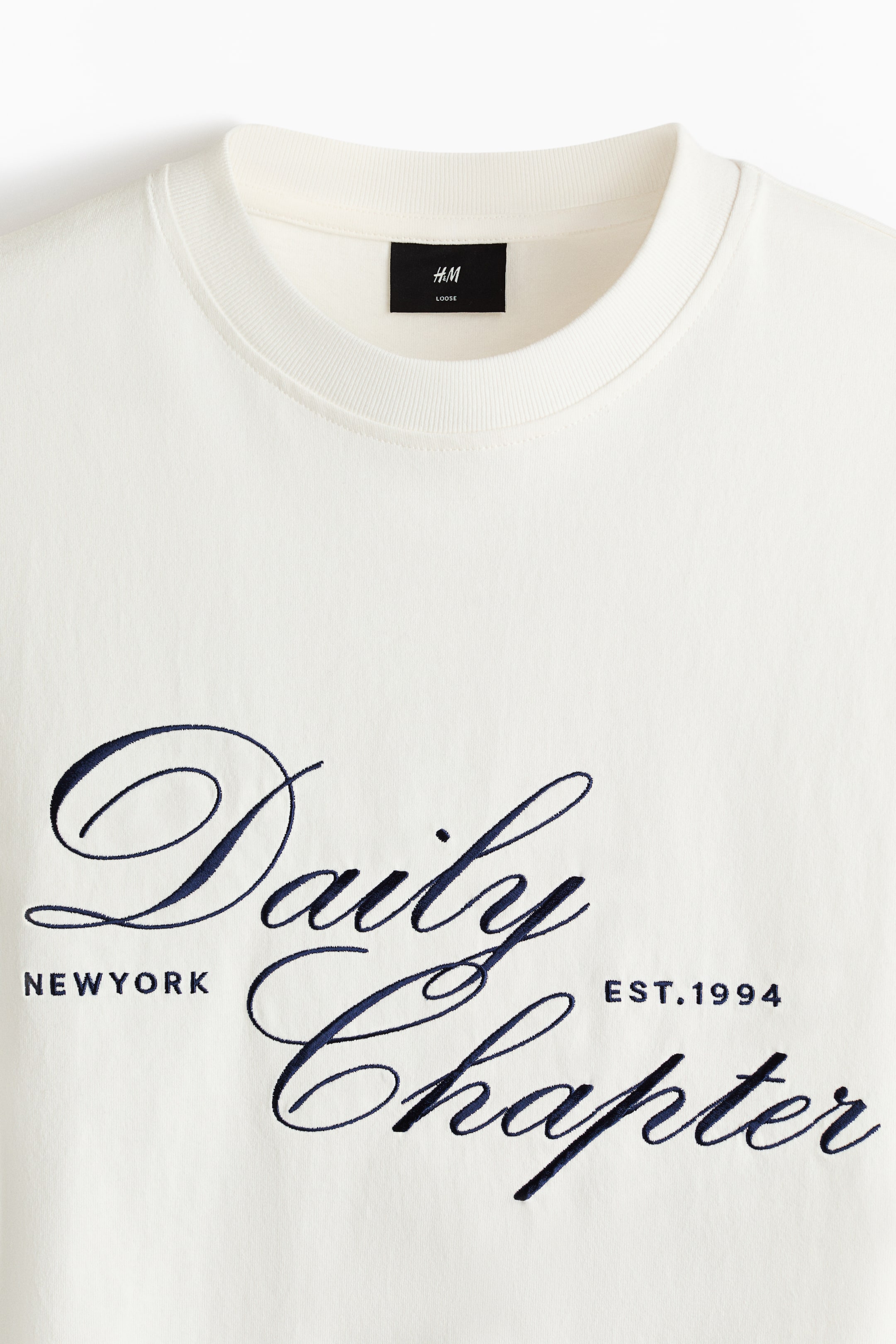 Zobacz większy obraz: T-shirt Loose Fit - Biały/Daily Chapter - ON | H&M PL 2