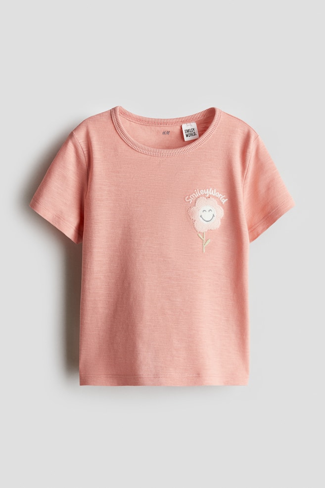 Shirt mit Print - Korallenrosa/SmileyWorld® - 1