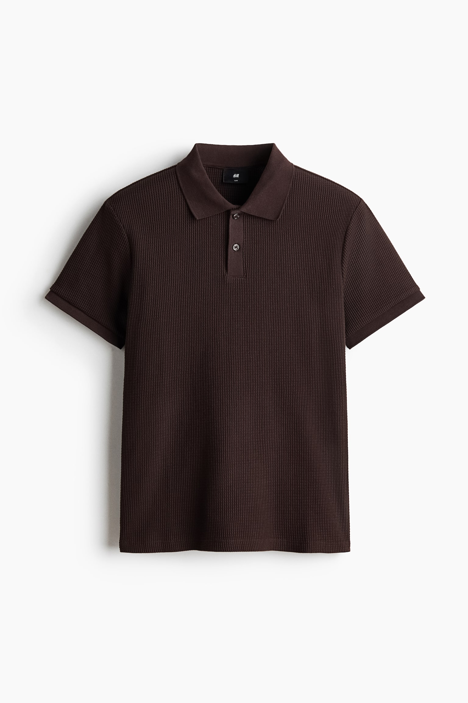 Pirinç Örgülü Polo Tişört Slim Fit - Koyu kahverengi/Krem/Koyu toprak rengi/Siyah - 1