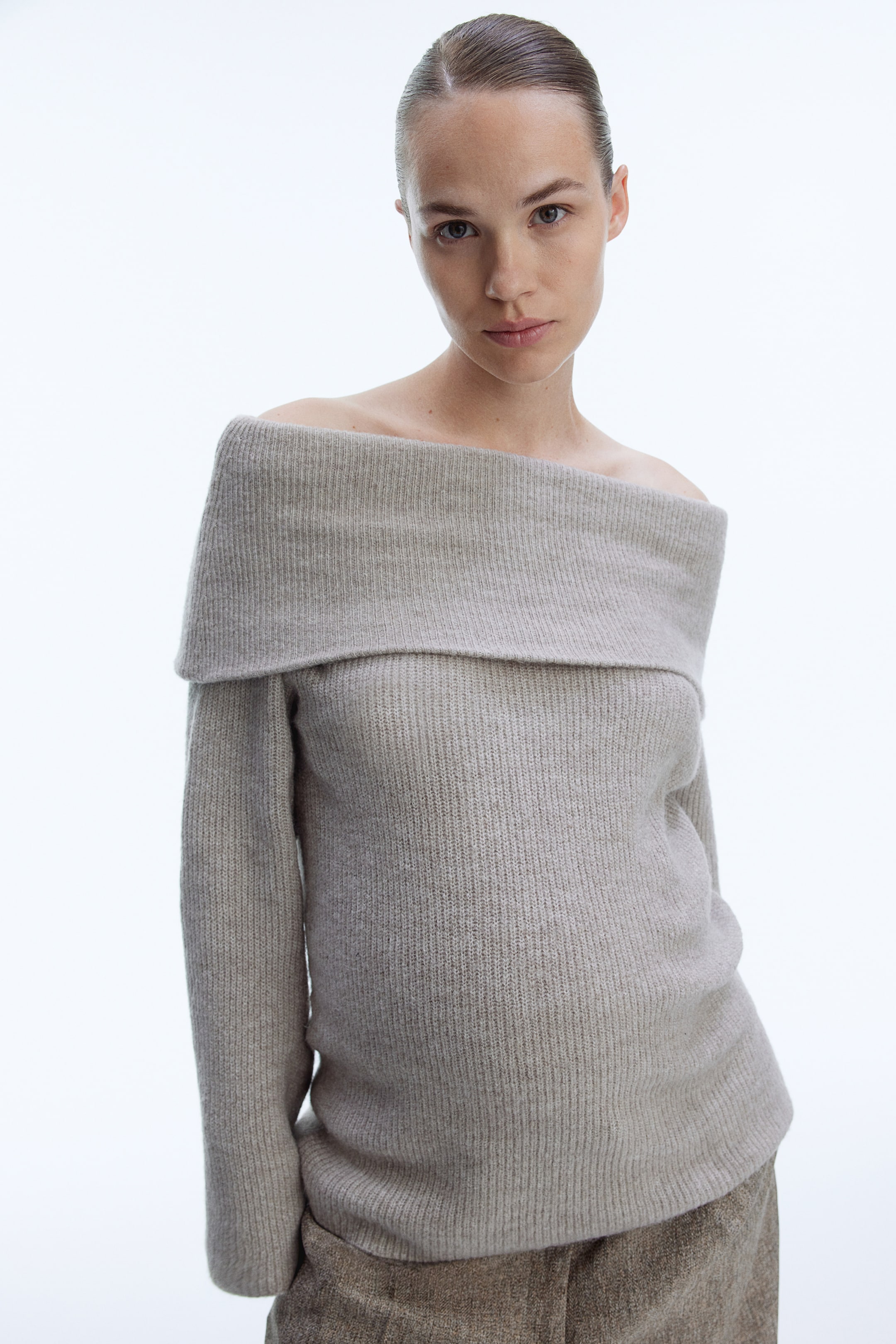 MAMA Off-the-Shoulder Sweater