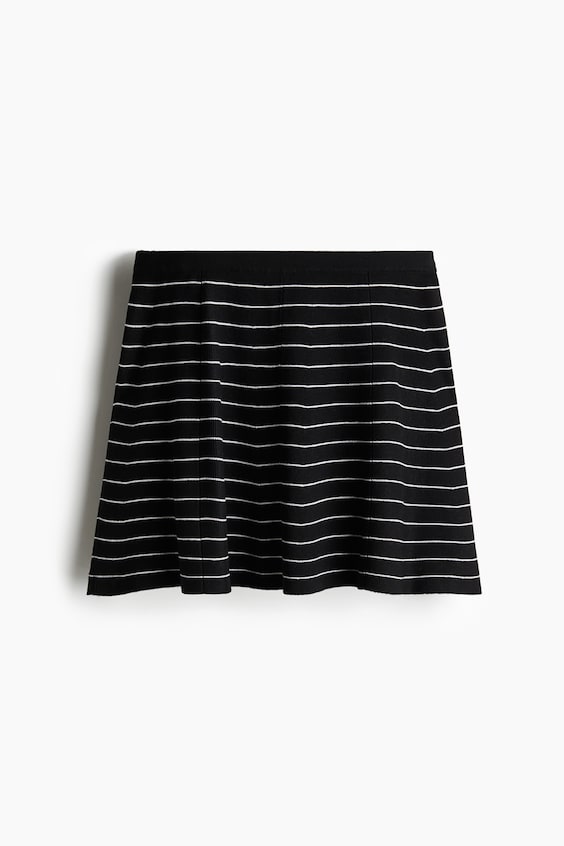 Женские юбки H&M Flared Fine-Knit Skirt