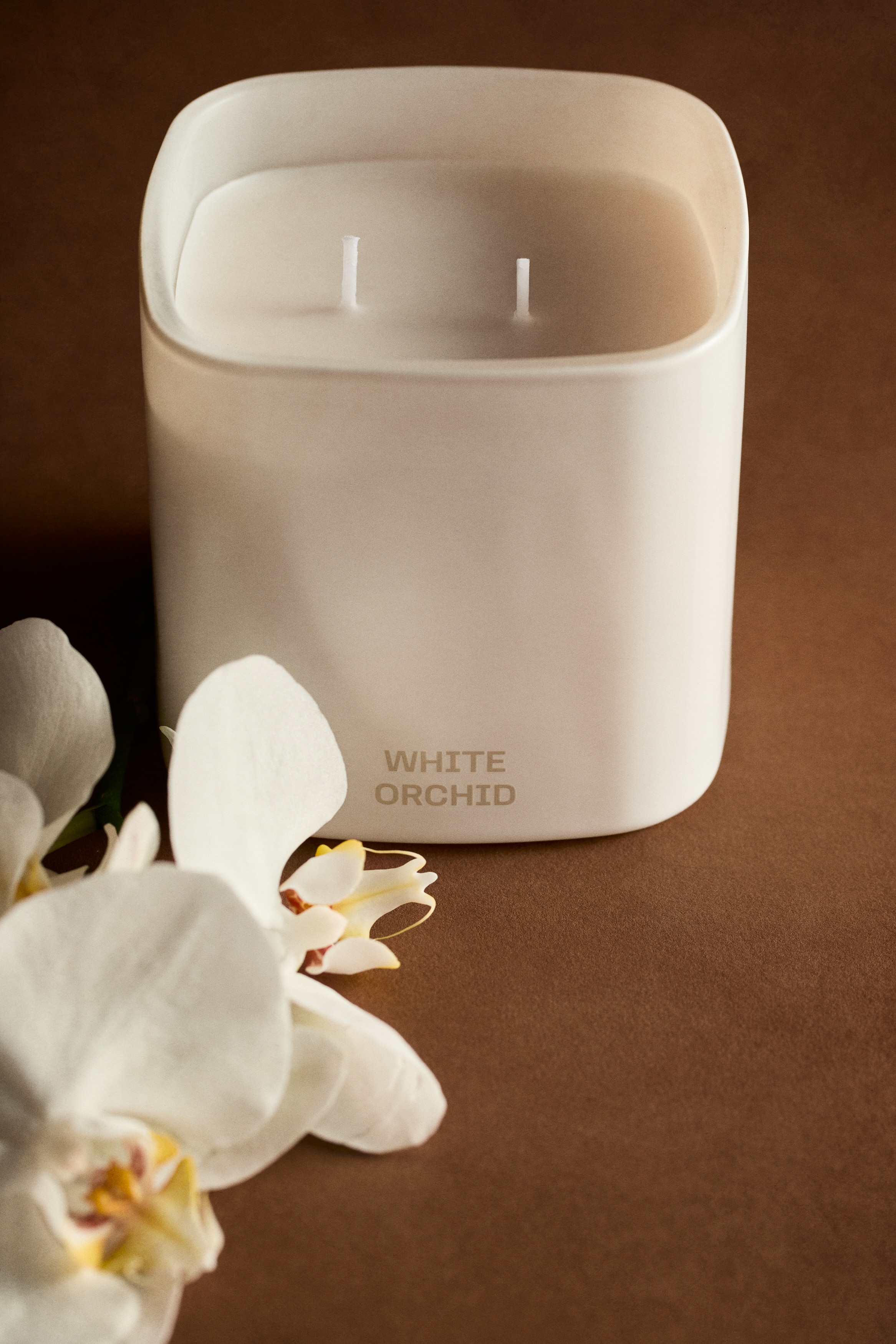 H & M - フレグランスキャンドル ガラスホルダー入り L - ホワイト H & M - フレグランスキャンドル ガラスホルダー入り L - ホワイト