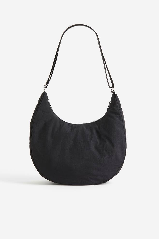 Nylon shoulder bag - Black - 1