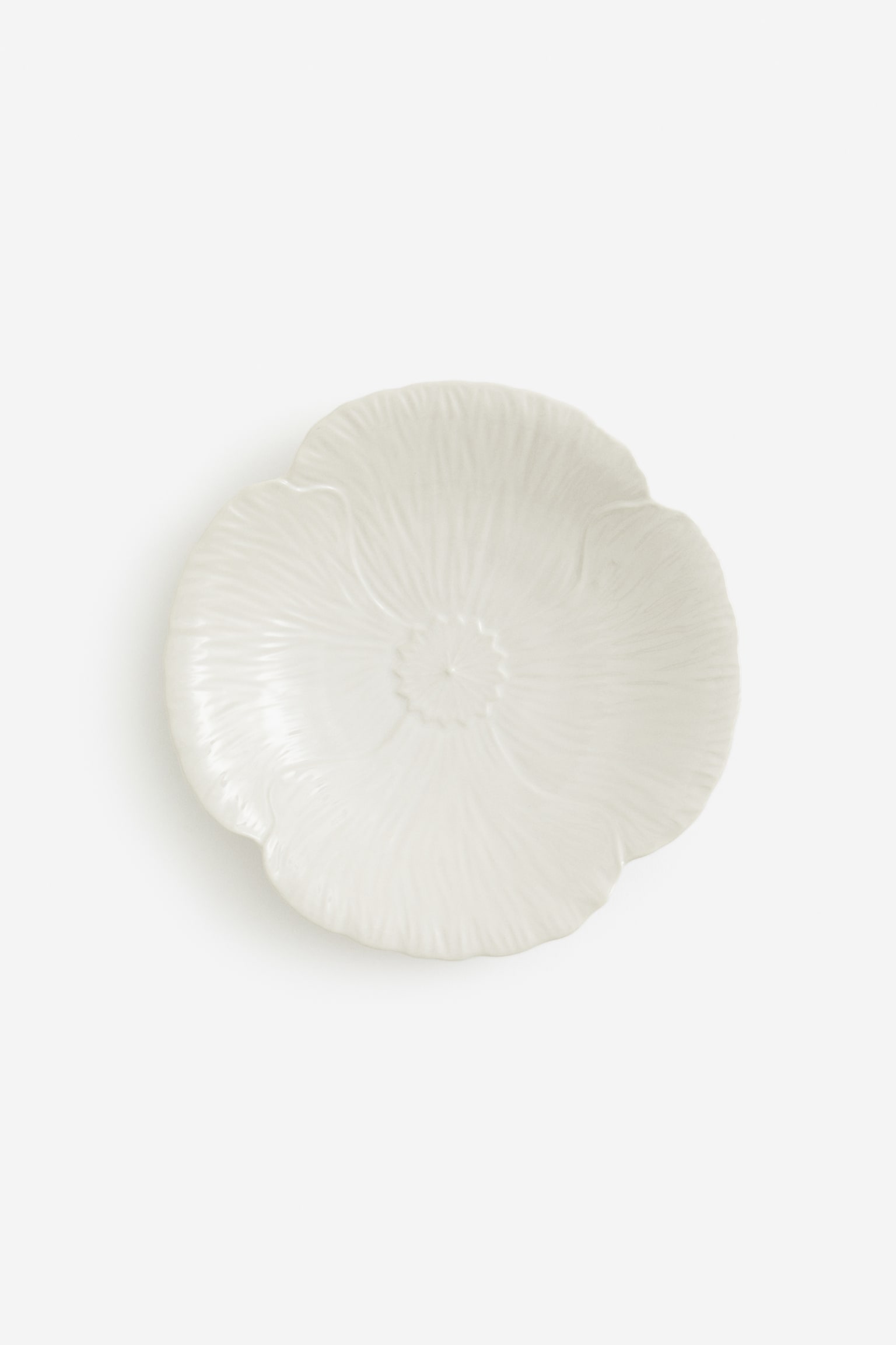 Stoneware serving plate - White - 1