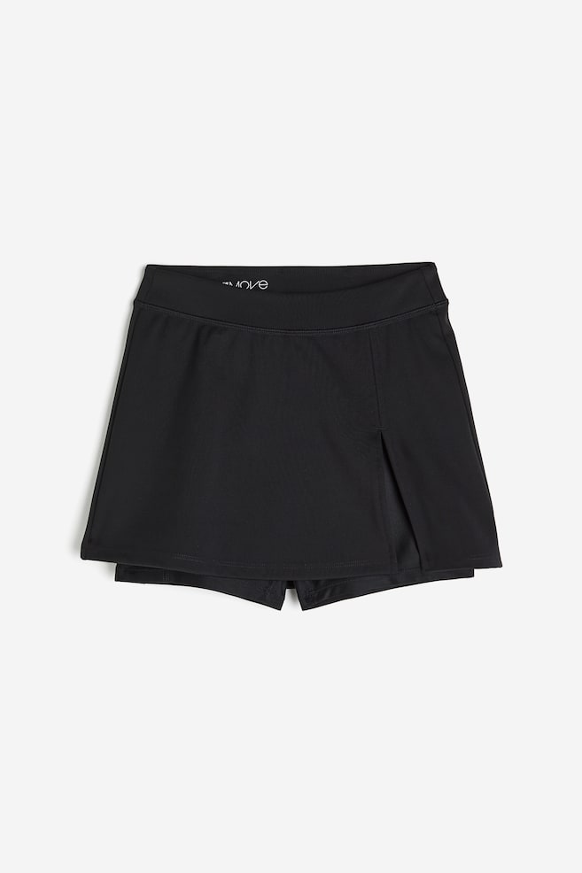 DryMove™ Double-layered sports skirt - Black - 1