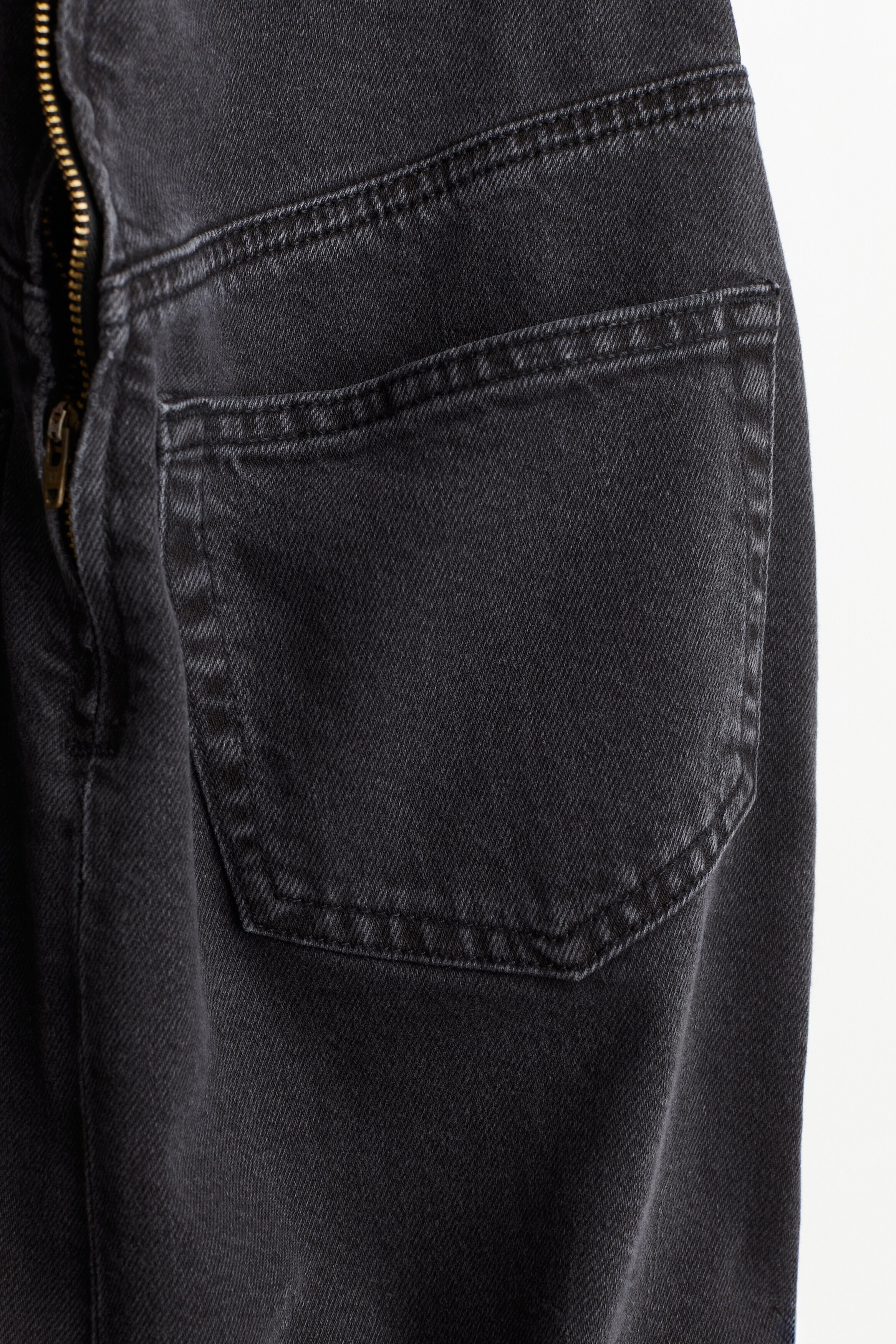 Women's Black Open-back Denim Dress