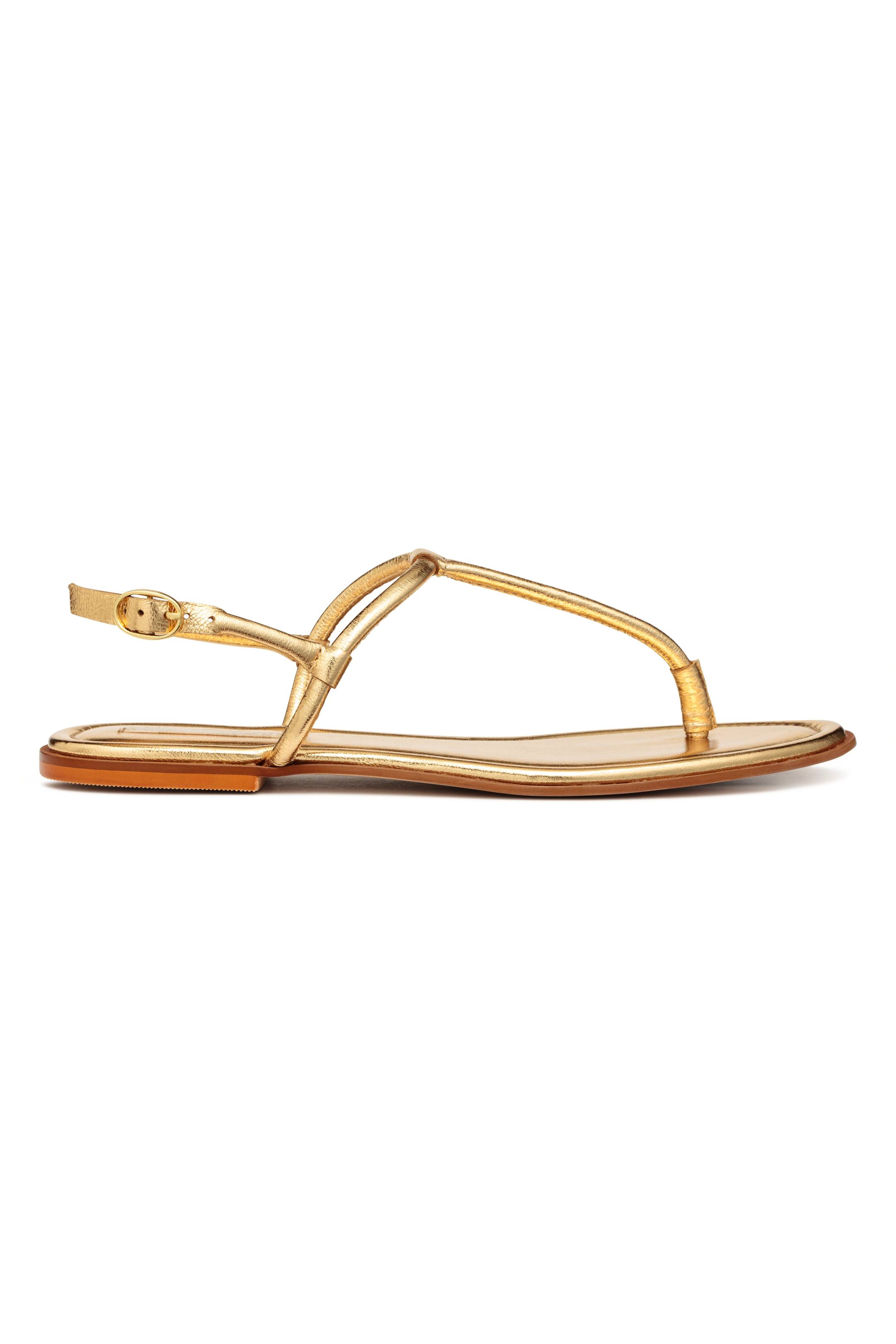 View larger image: Leather sandals - Gold - Ladies | H&M GB 1