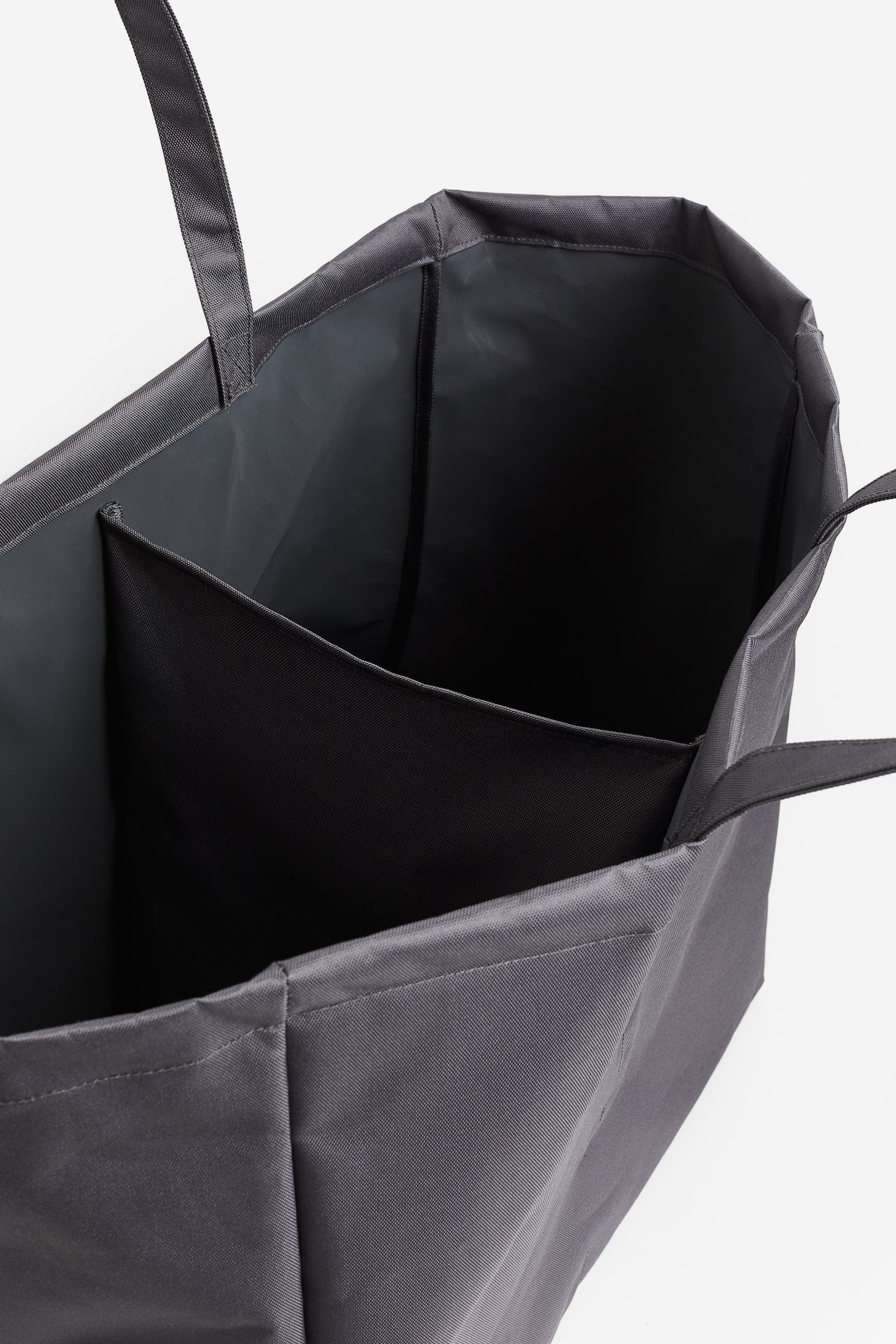 Two-compartment laundry bag - Dark grey/Greige - 3